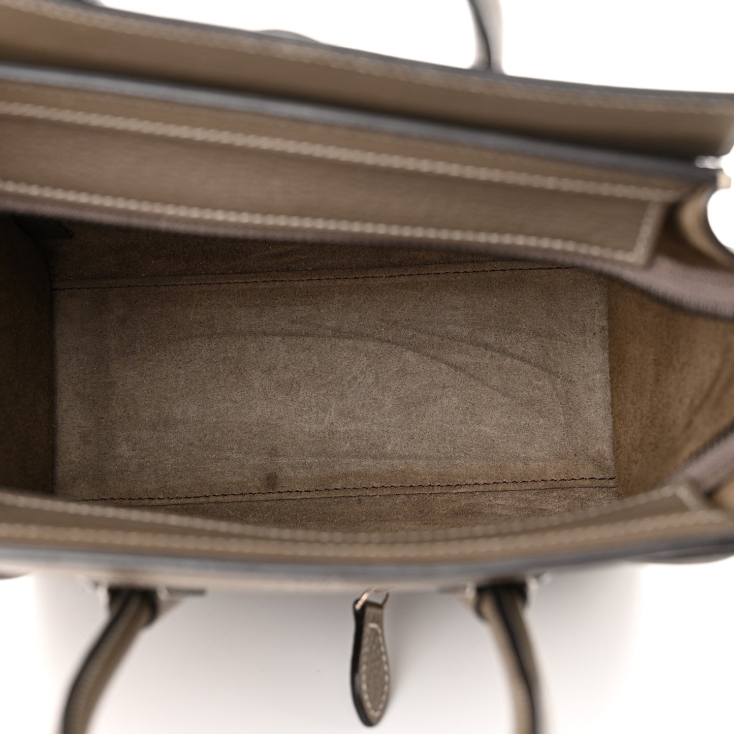 Drummed Calfskin Nano Luggage Souris