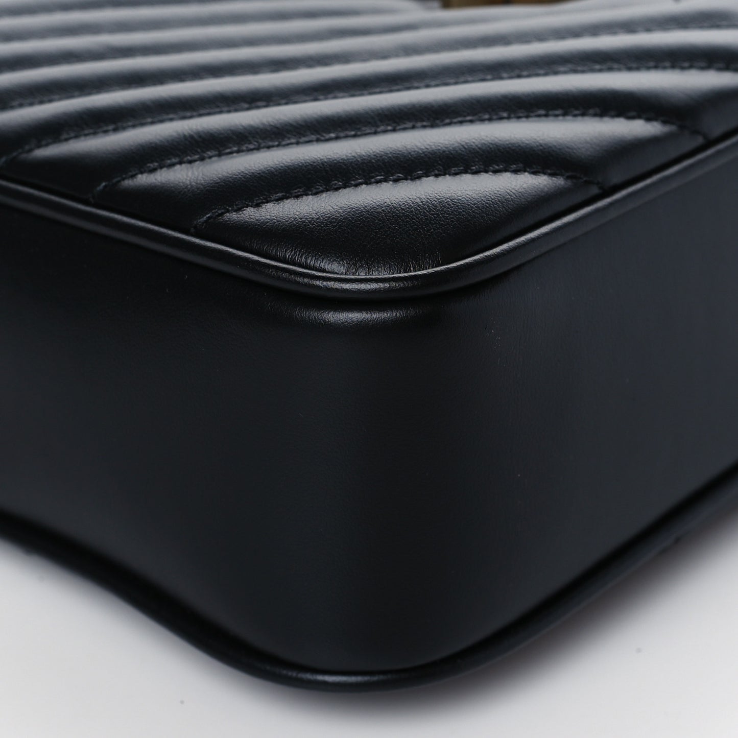 Calfskin Matelasse Monogram Lou Camera Bag Black