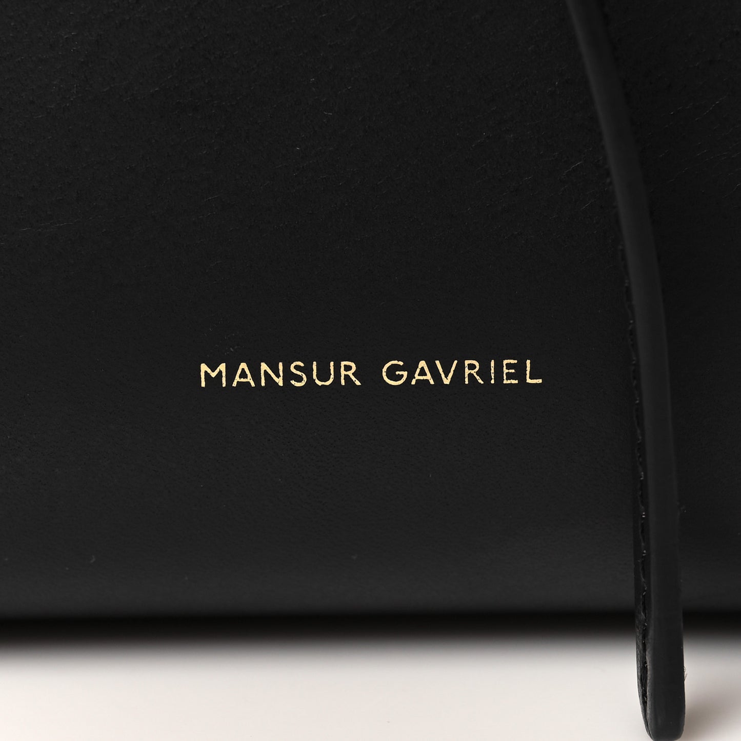 Calfskin Mini Bucket Bag Black Flamma