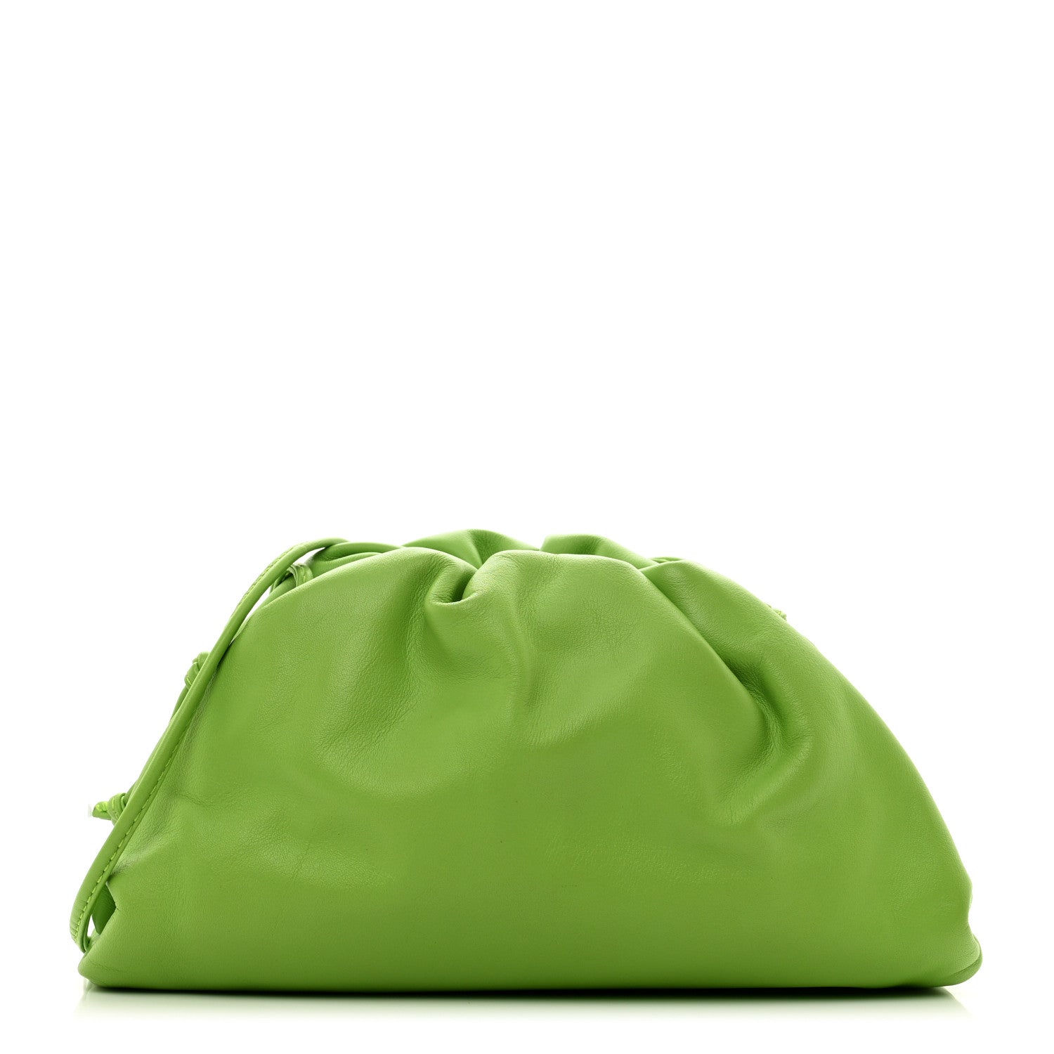 BOTTEGA VENETA The Pouch ミニ グリーン Bottega Veneta Butter Calfskin The Mini Pouch Acid Green 1389999