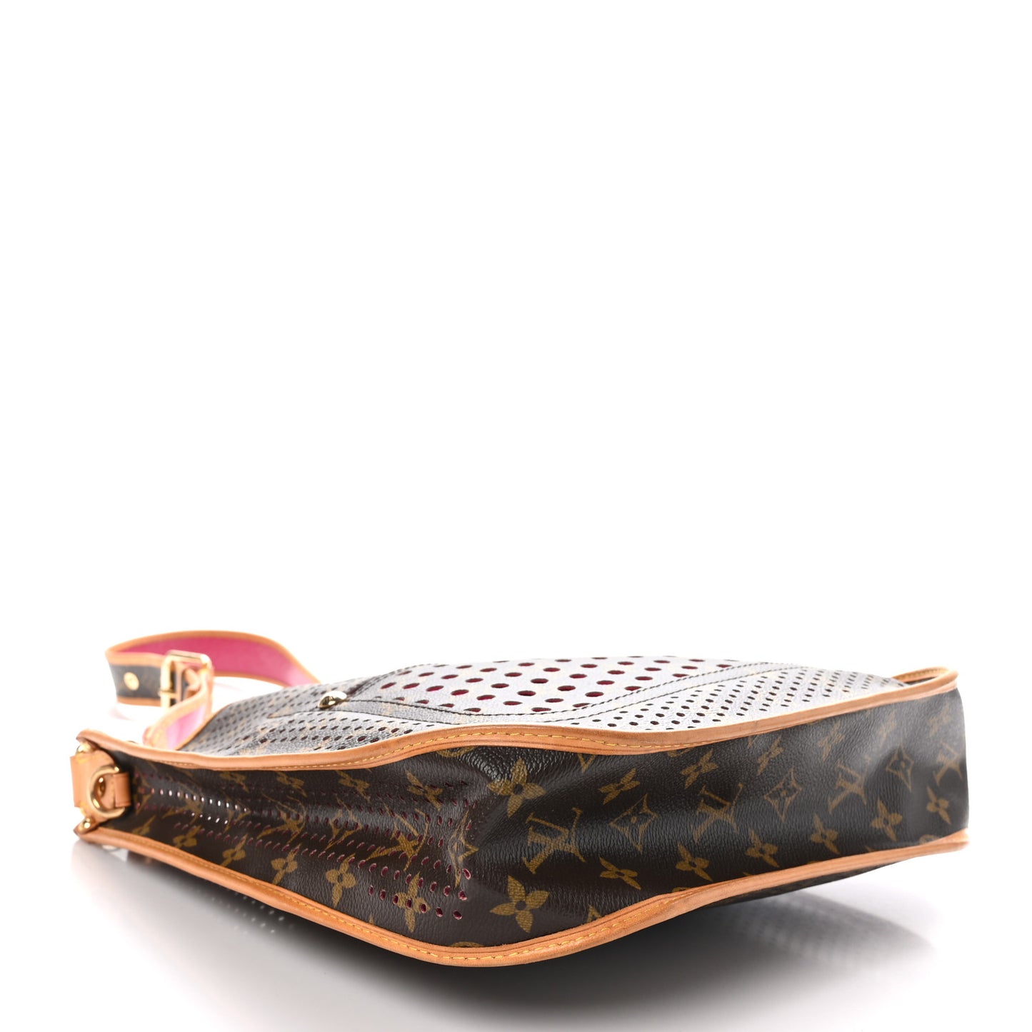Monogram Perforated Musette Fuchsia