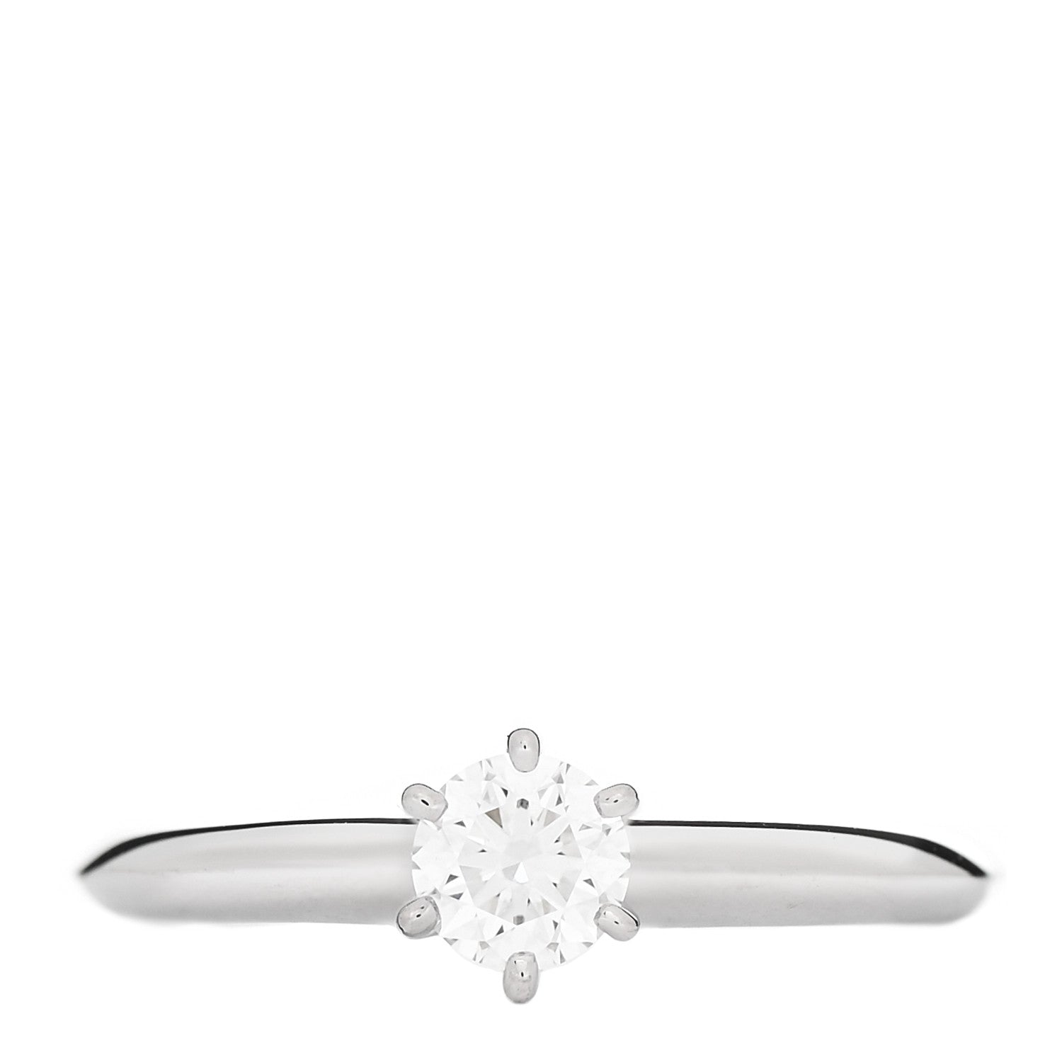 Tiffany Platinum Diamond .26ct Solitaire Engagement Ring 46 3.75 1 of 6