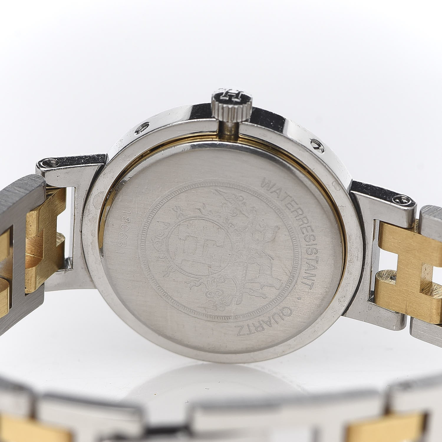 Hermes Stainless Steel 24mm Clipper Quartz Watch Gold 5 of 6