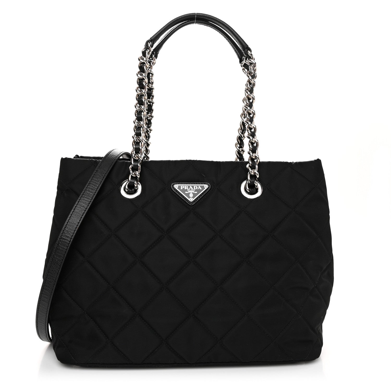 Prada Nylon Tessuto Impuntu Quilted Tote Black 1 of 10