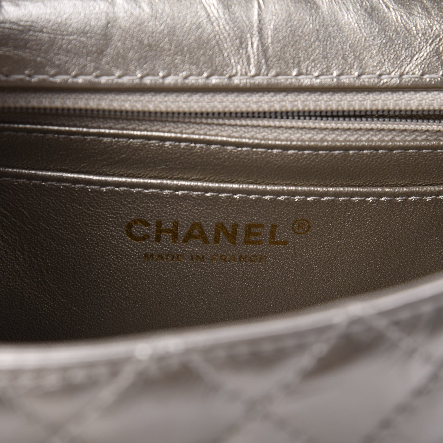Chanel Aged Calfskin Quilted 2.55 Reissue Mini Flap Silver 7 of 10