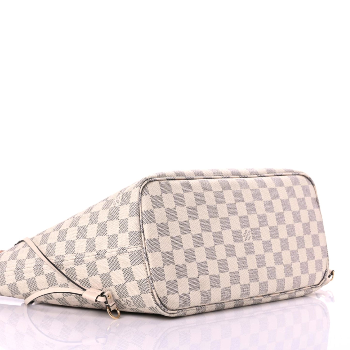 Damier Azur Braided Neverfull MM Pink