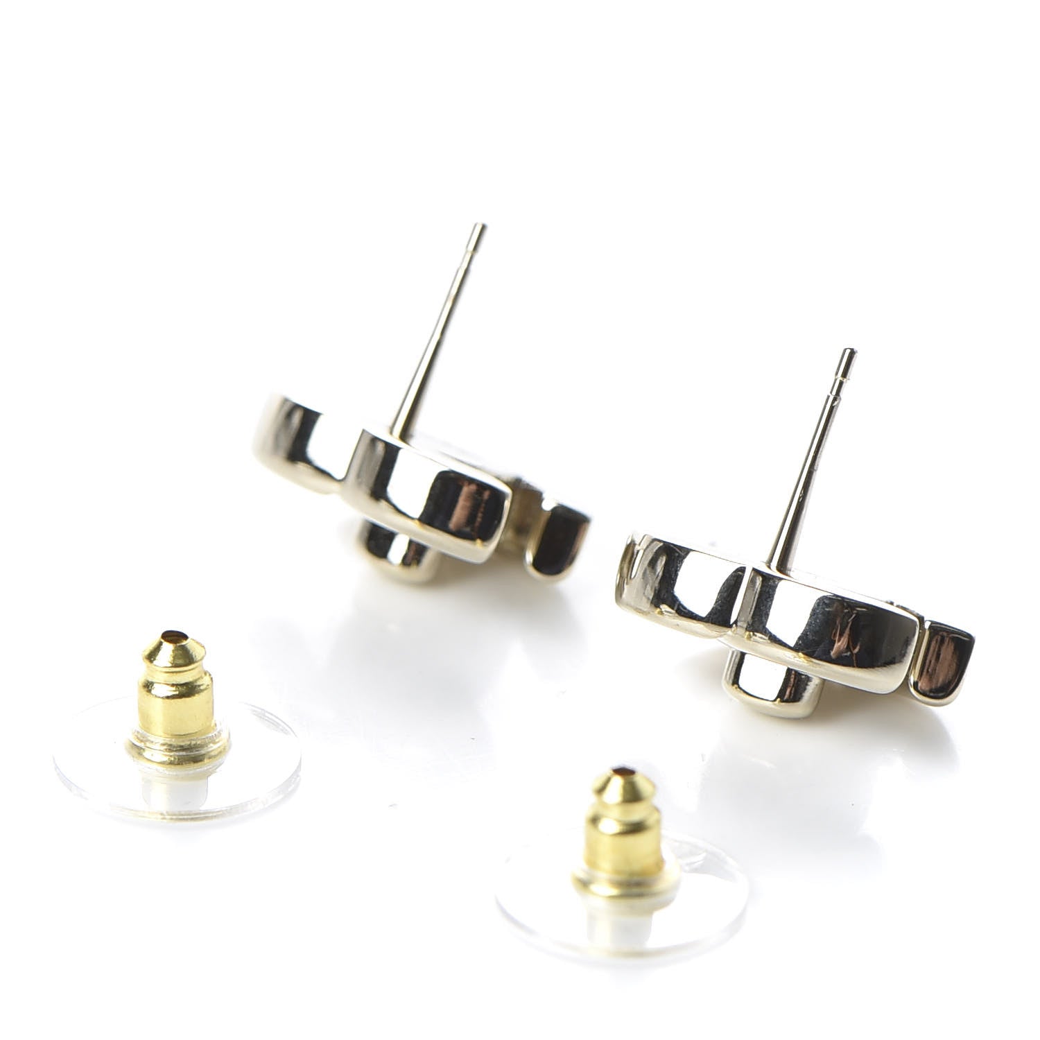 Chanel Metal CC Turnlock Earrings Gold 3 of 5