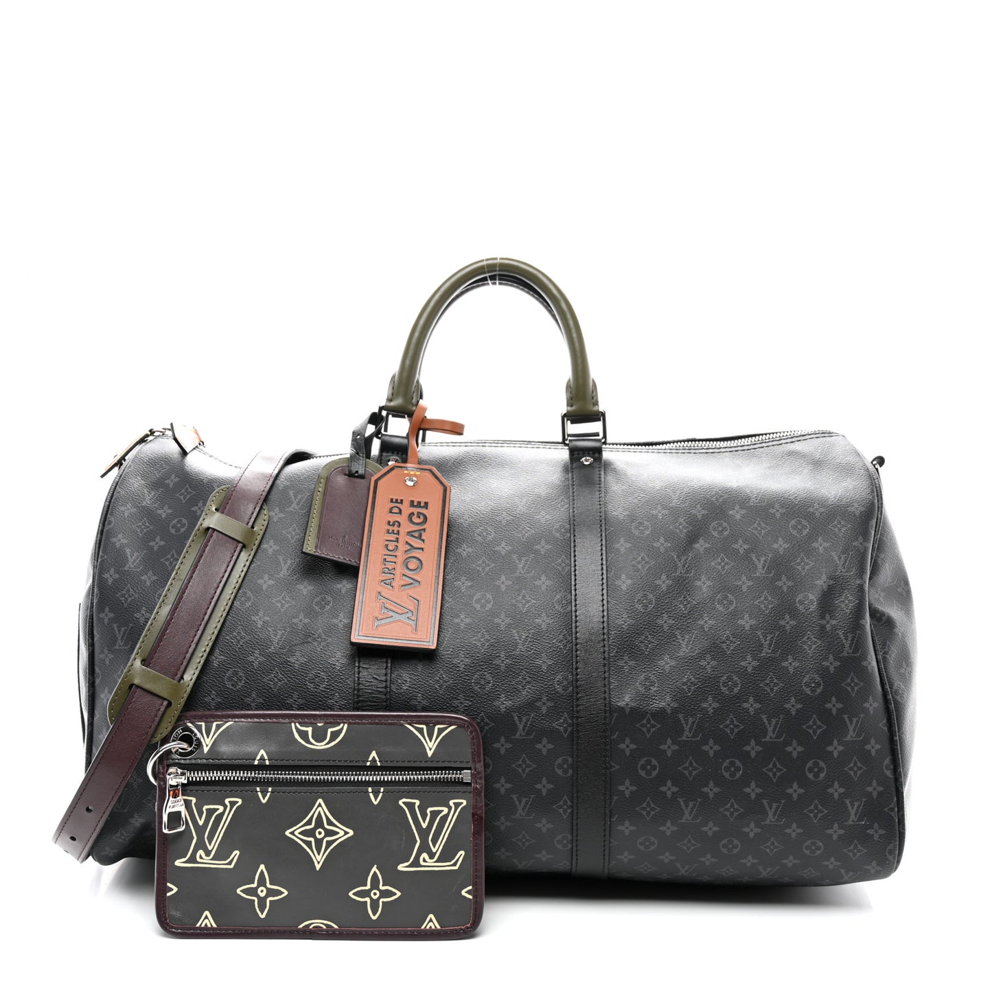 Monogram Eclipse Patchwork Keepall Bandouliere 50