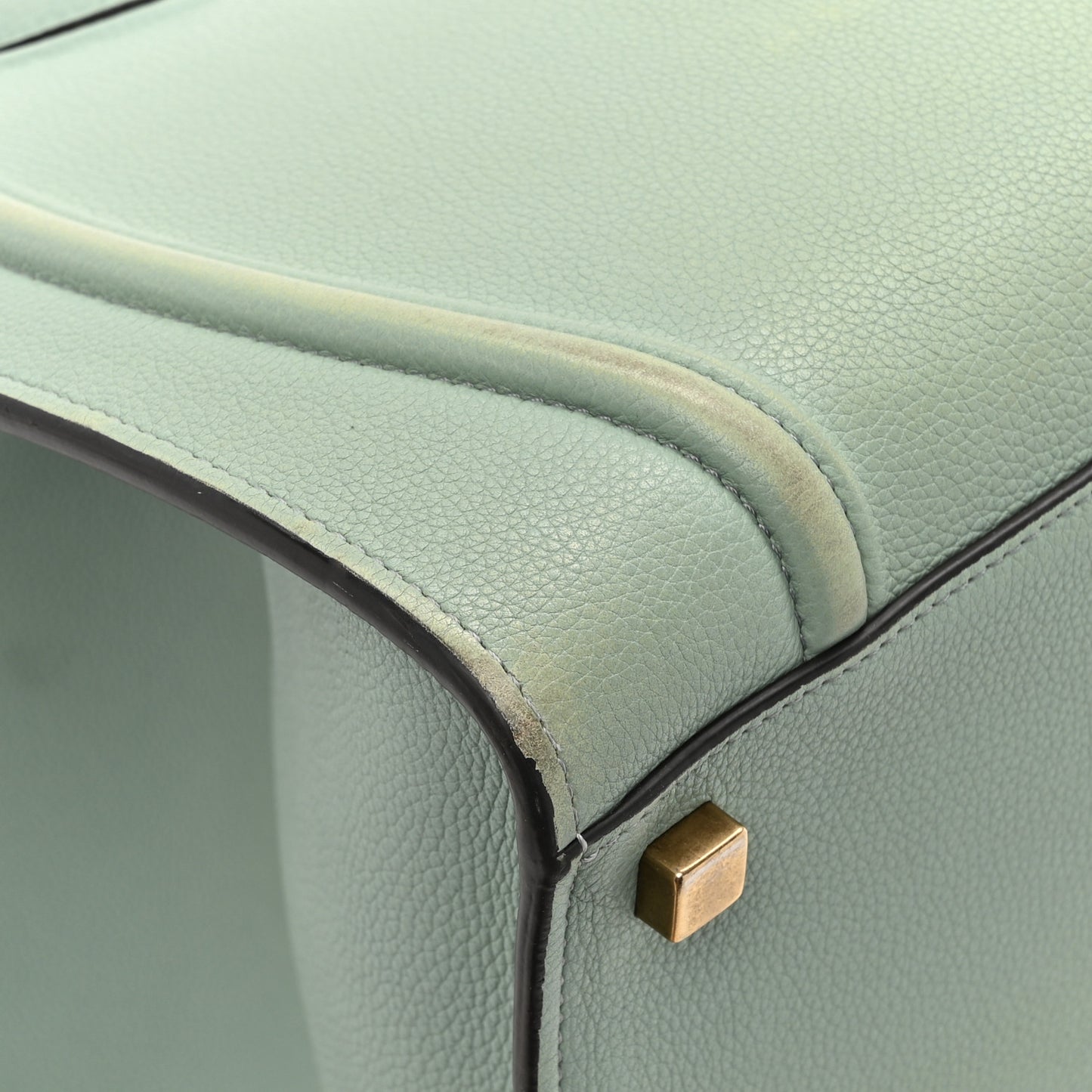 Grained Calfskin Medium Phantom Luggage Jade