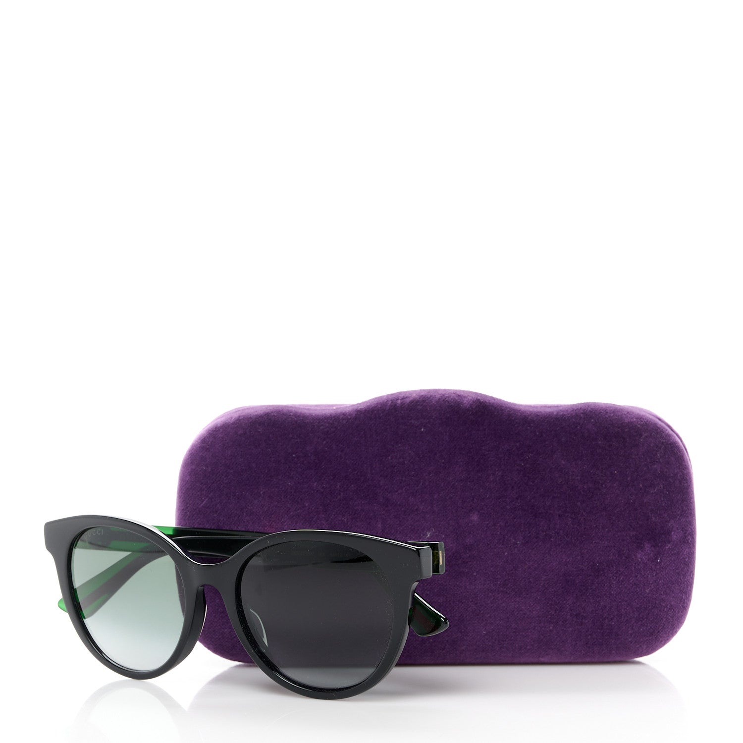 Gucci Acetate Round Web Sunglasses GG0702S Black 8 of 8
