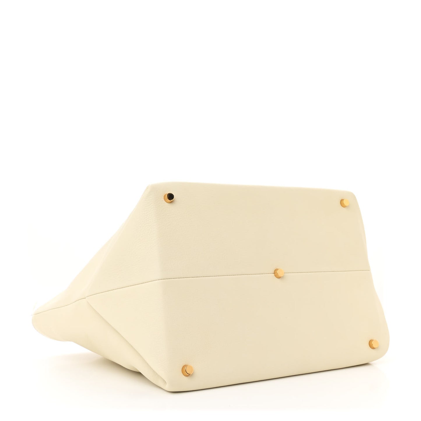 Pebbled Calfskin Medium Amelia Tote Ivory