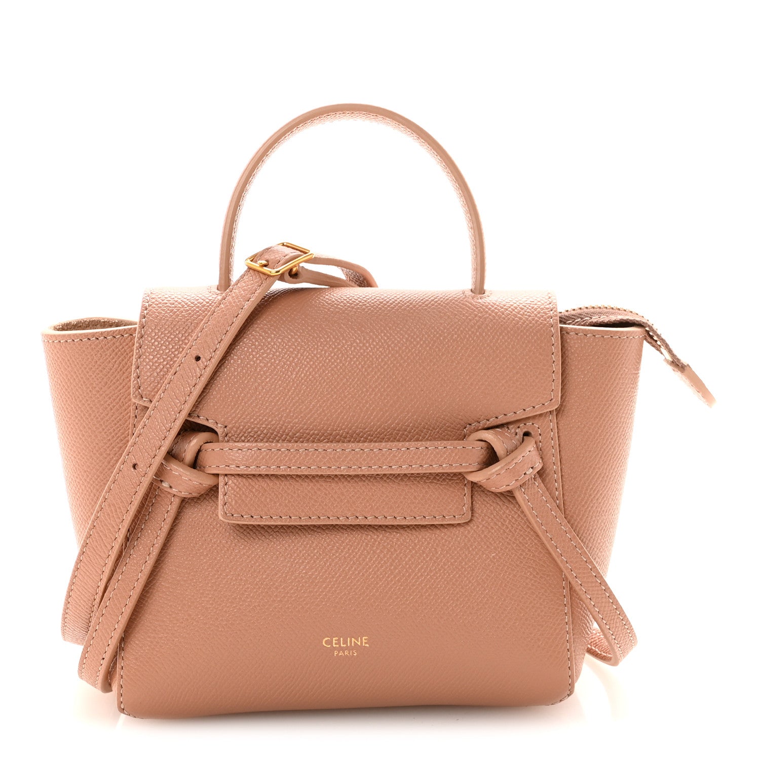 Celine Grained Calfskin Micro Belt Bag Vintage Pink 1860249  display picture 1