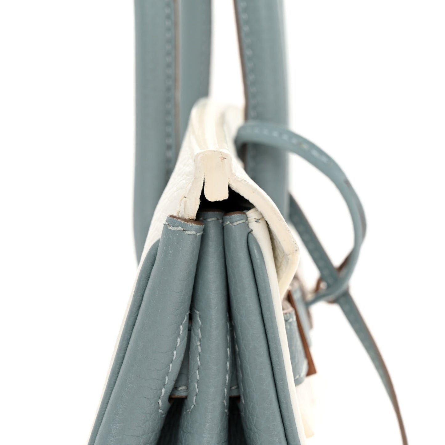 Togo Horseshoe Birkin 30 White Ciel