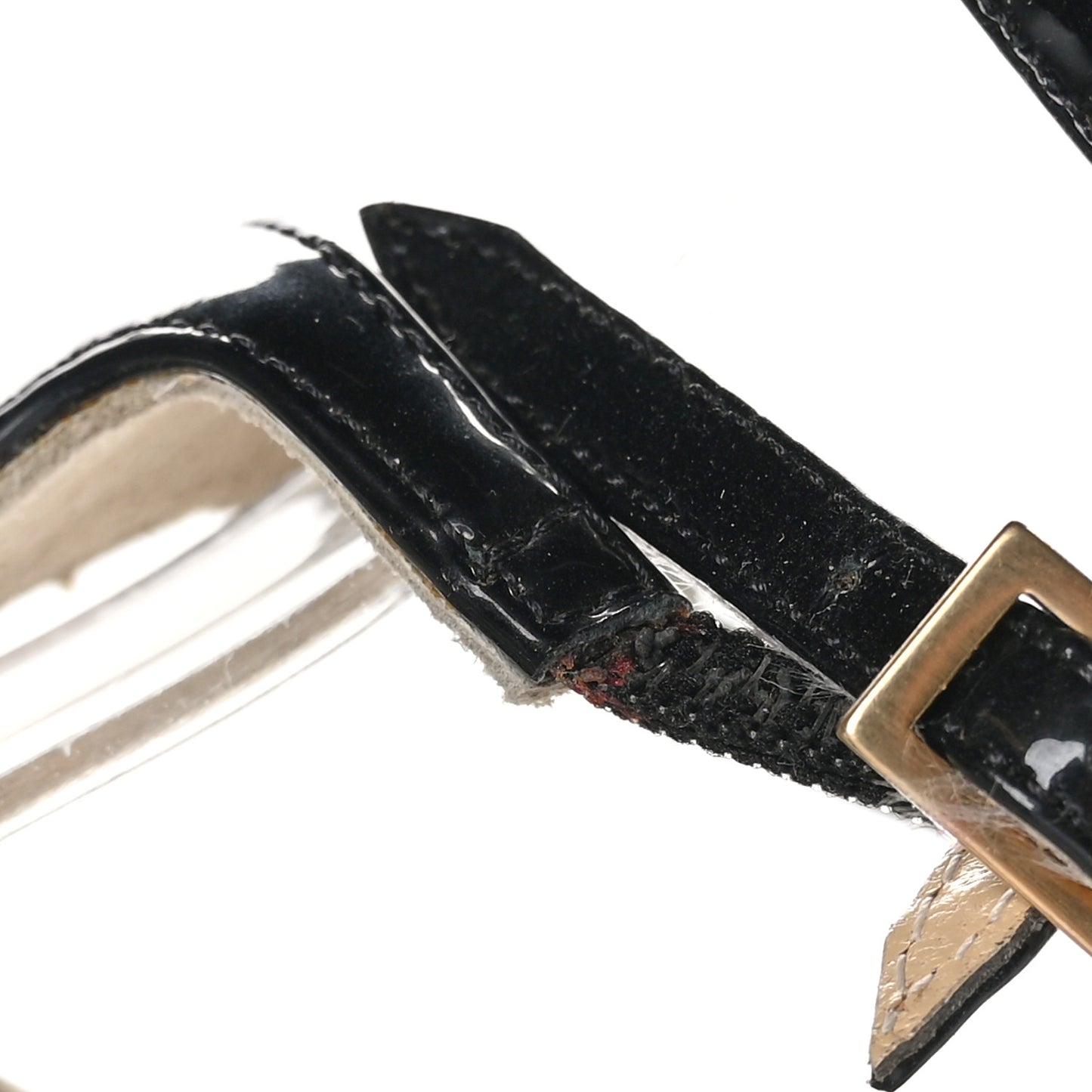 Patent Ivette 90 Sandals 38.5 Black