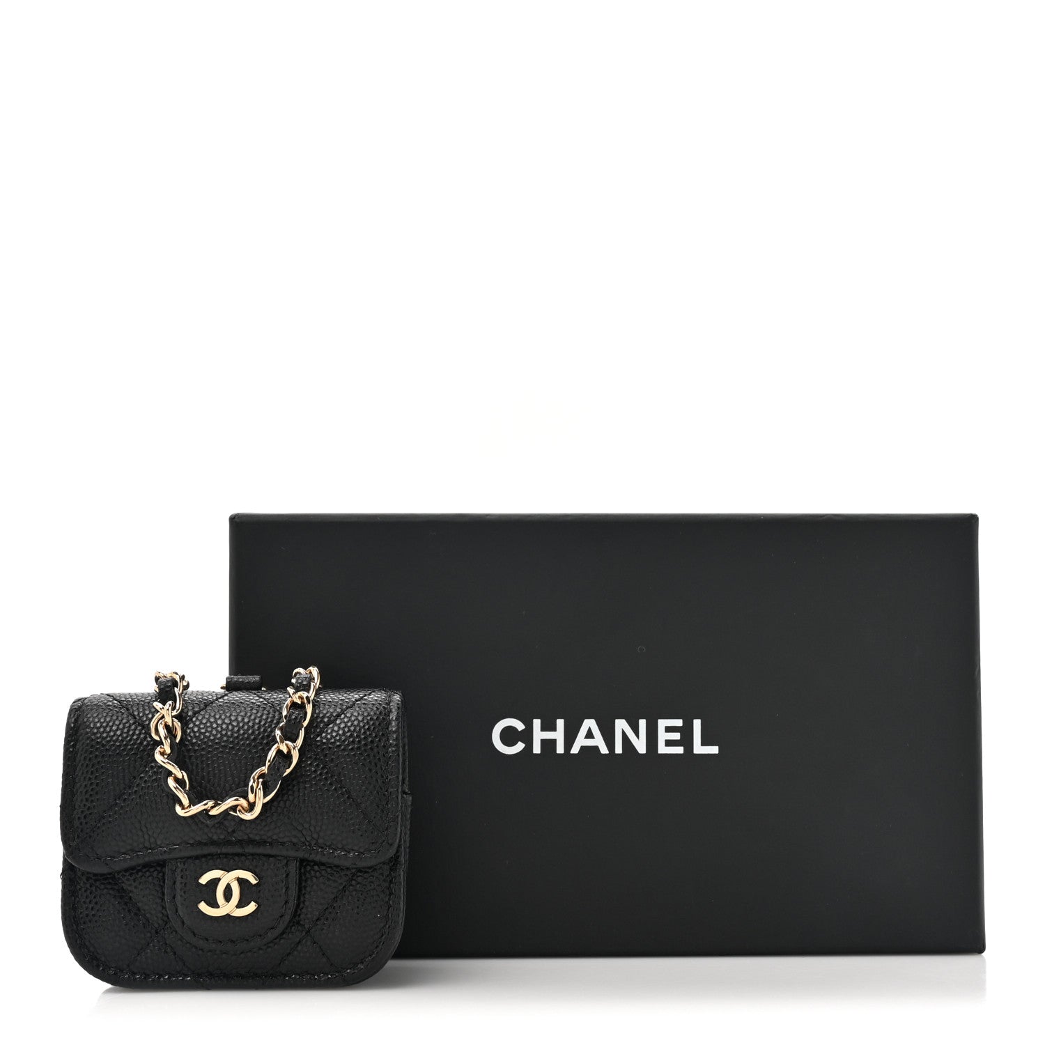 Chanel Caviar Quilted Airpods Pro Case Black 14 of 14