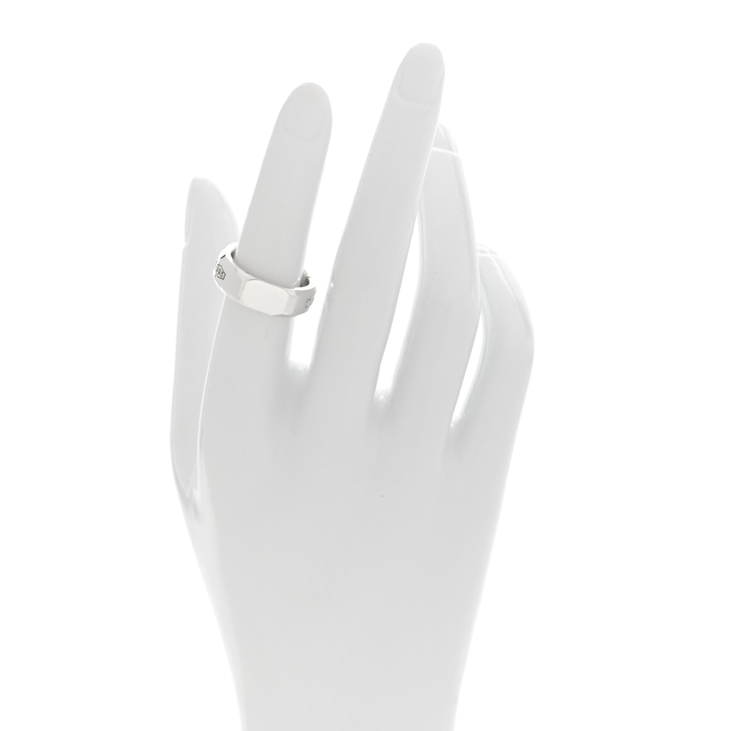 Sterling Silver 1837 Makers Medium Slice Ring 52 6