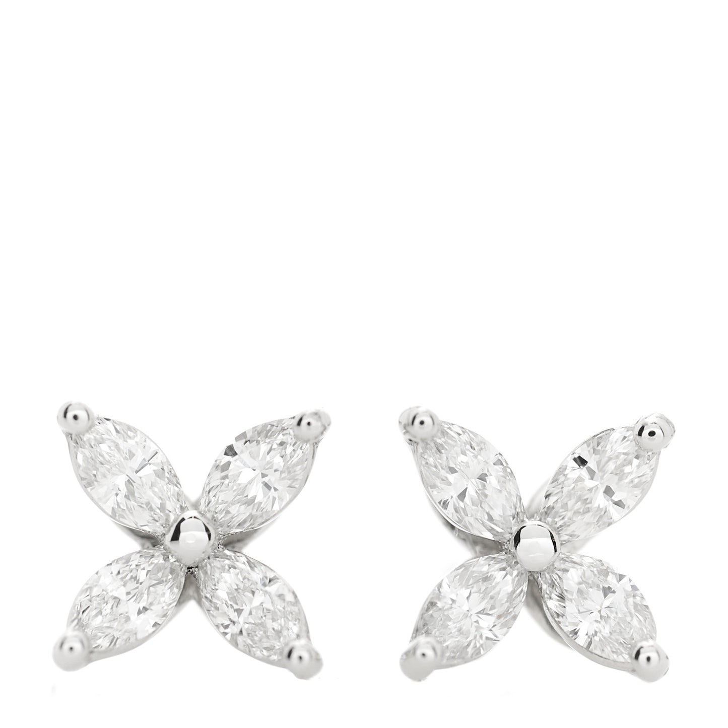 Platinum Diamond .19ct Mini Victoria Earrings