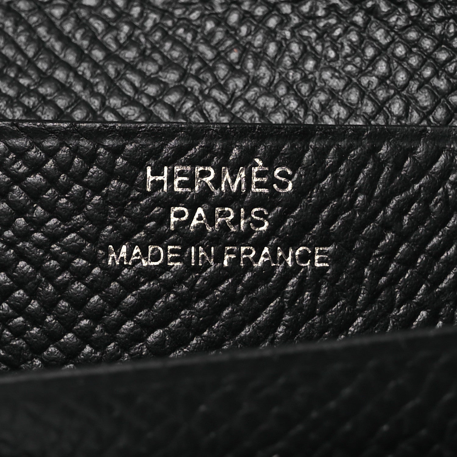 Hermes Epsom Bearn Compact Wallet Black 8 of 13