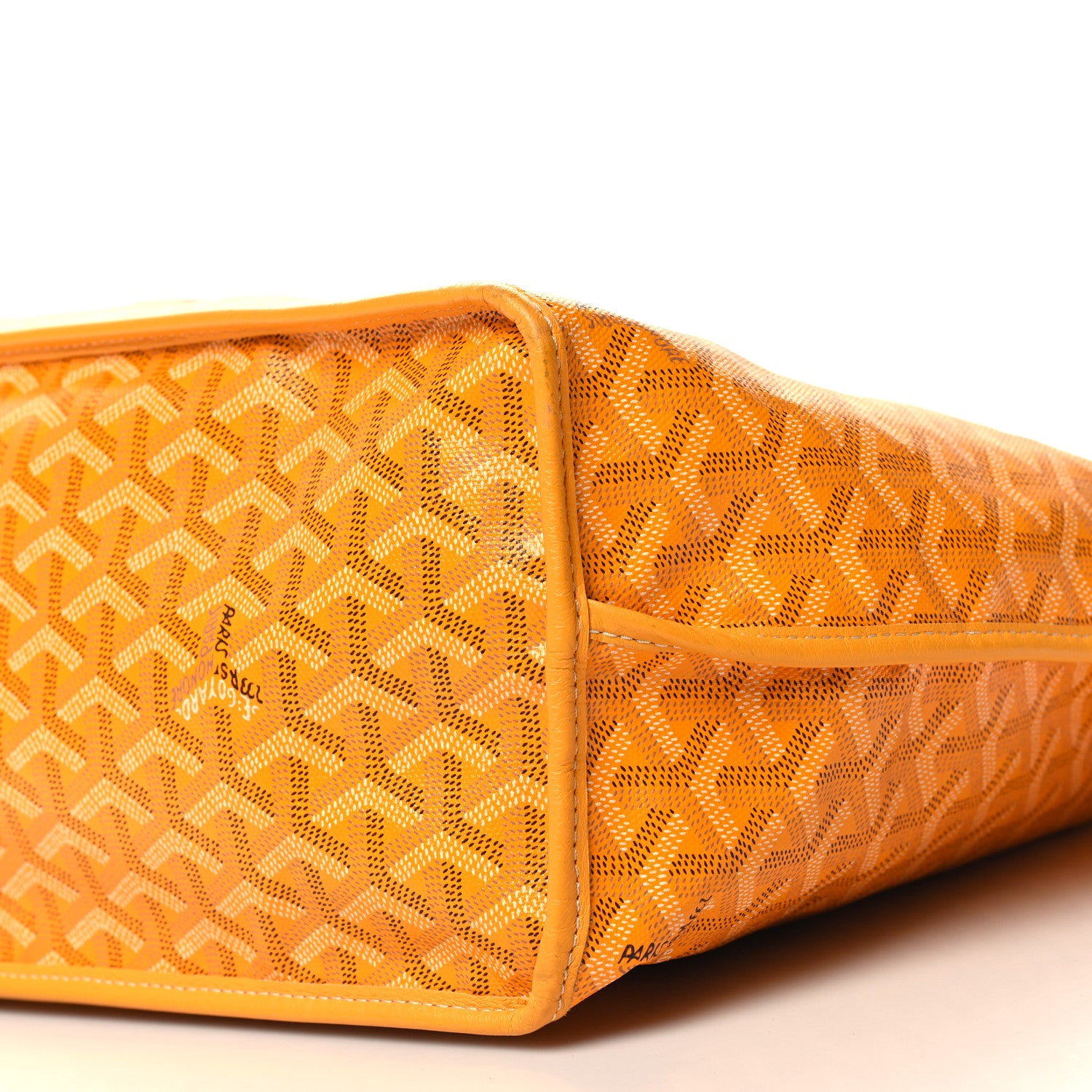 Goyard Goyardine Embroidered Cactus Reversible Anjou PM Yellow 10 of 18
