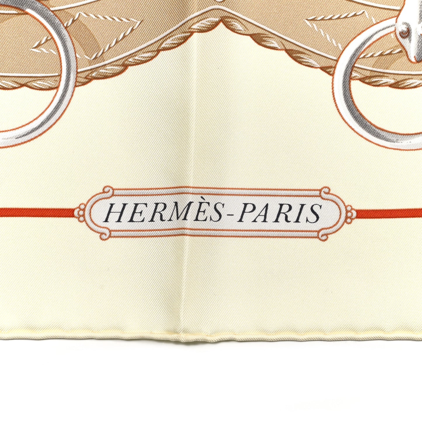 Silk Lift Profile Scarf 90 Creme Beige Gris