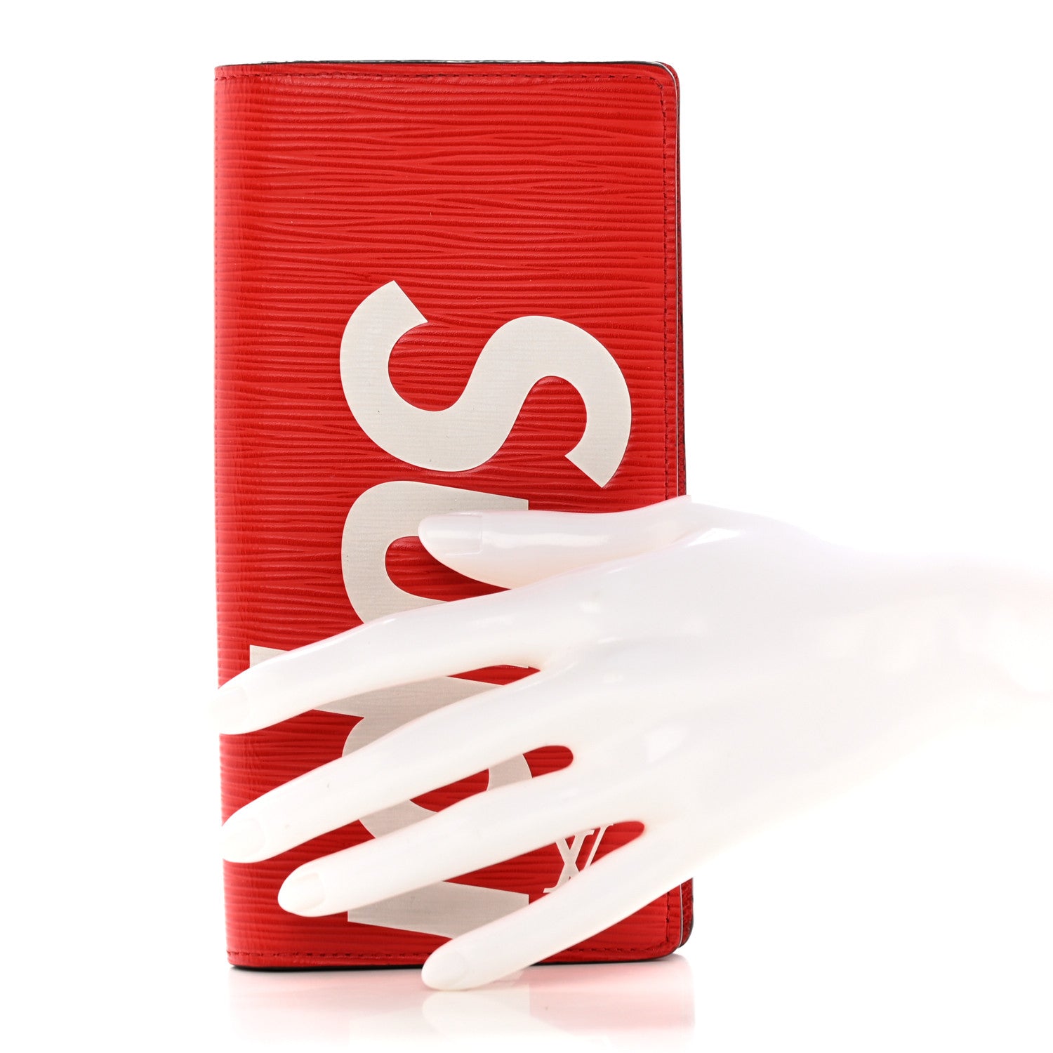 Louis Vuitton X Supreme Epi Brazza Wallet Red 2 of 14
