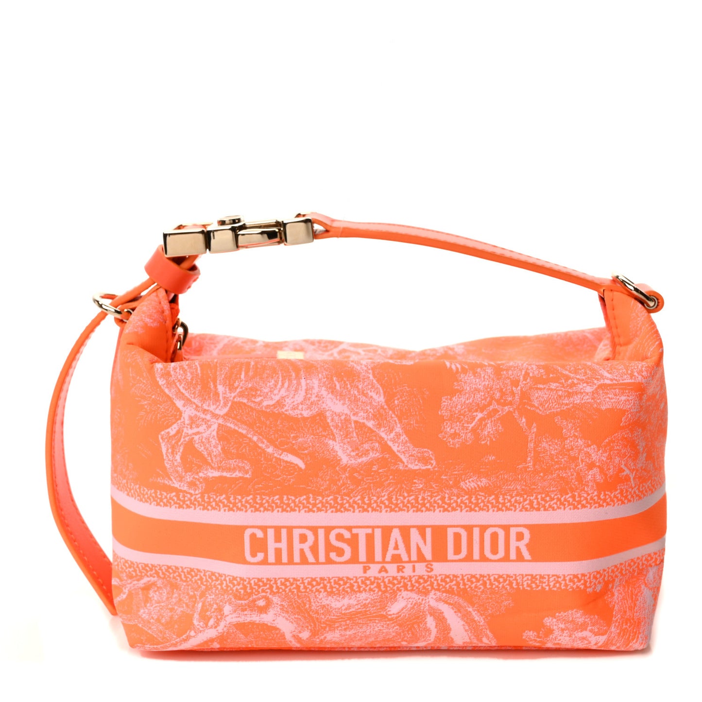 Technical Fabric Toile De Jouy DiorTravel Nomad Pouch Orange