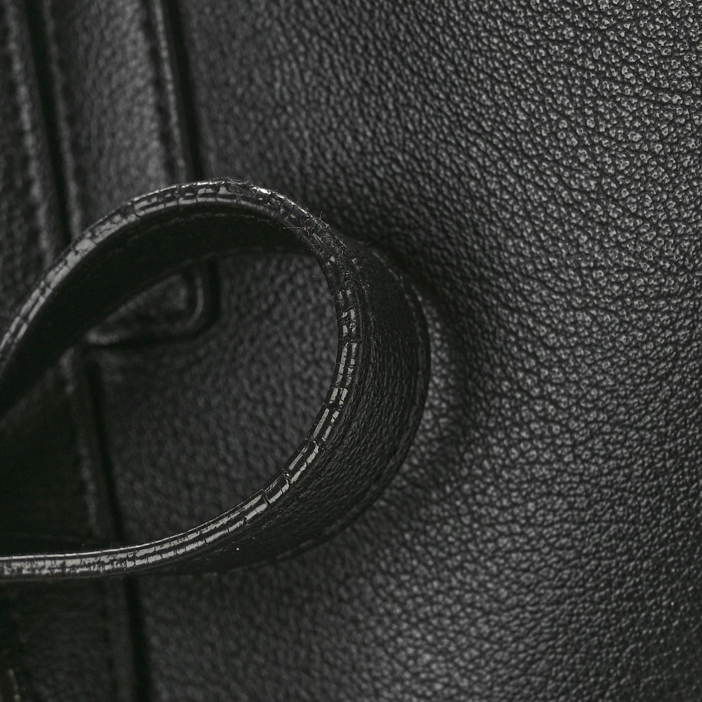 Calfskin Large Shopping Tote Black