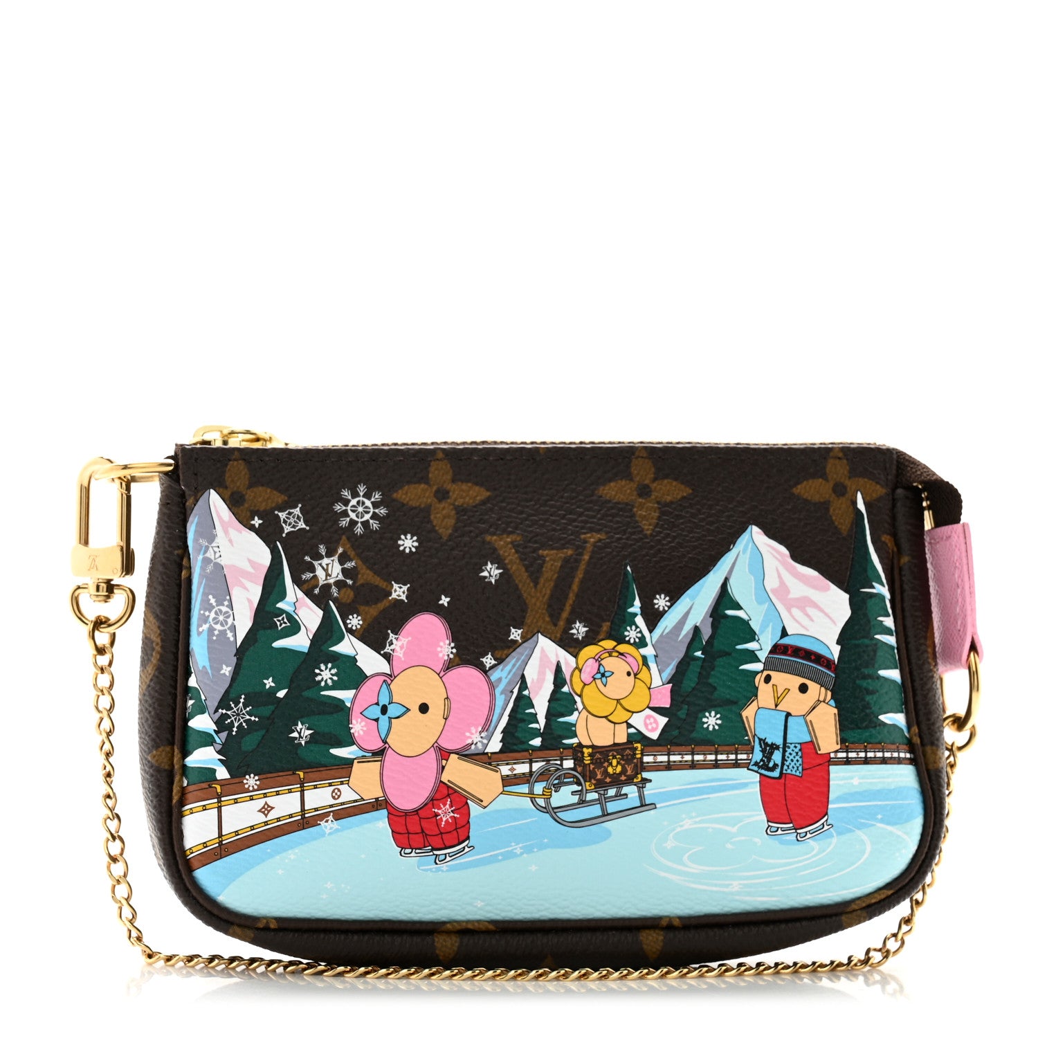 Louis Vuitton Monogram 2023 Christmas Animation Alpine Pochette Accessories Pink 1 of 9