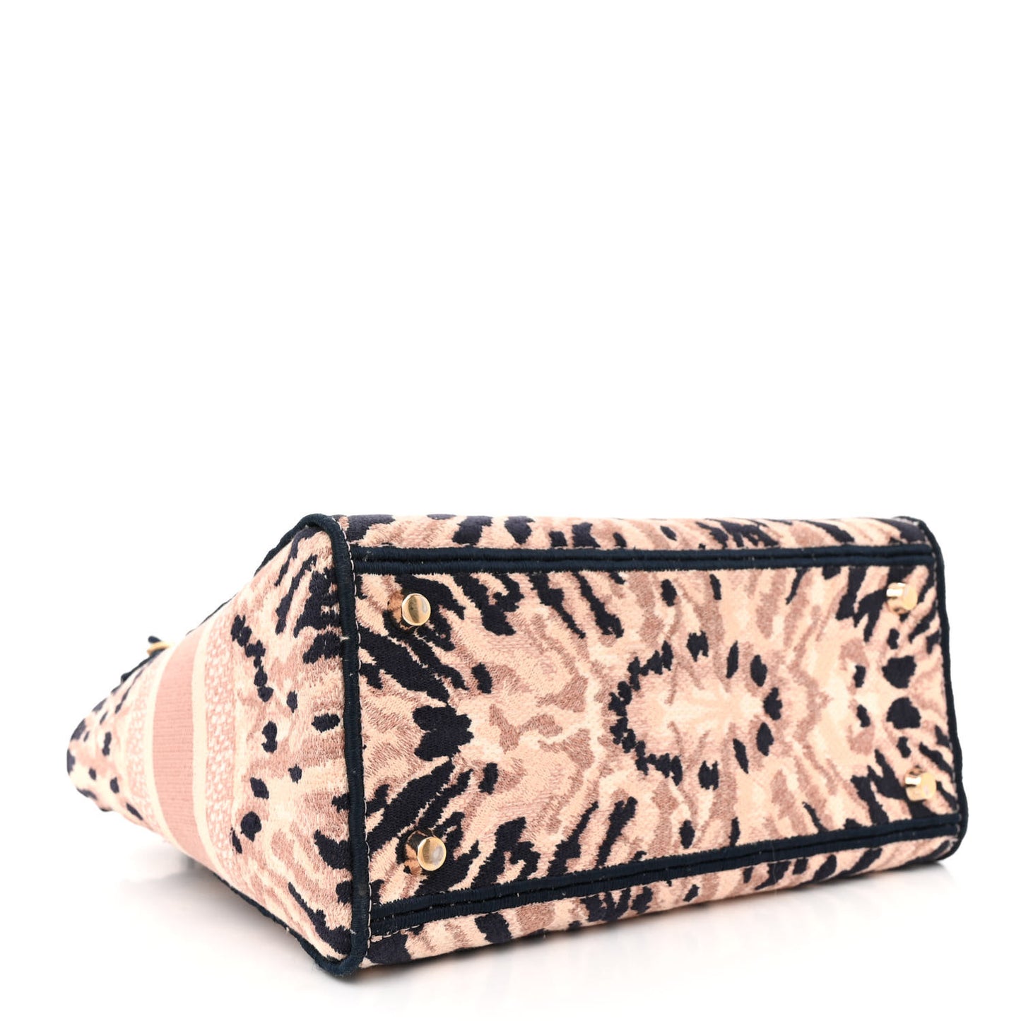 CHRISTIAN DIOR Canvas Embroidered Medium Tie And Dior Lady D-Light