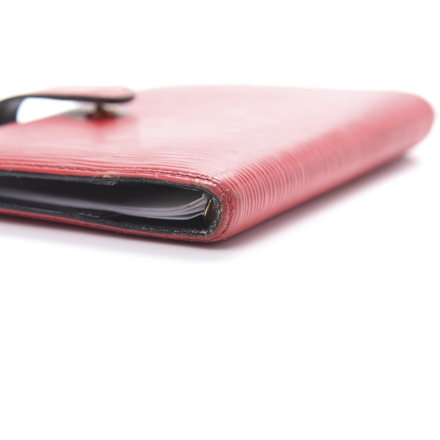 Epi Medium Ring Agenda Cover Rouge