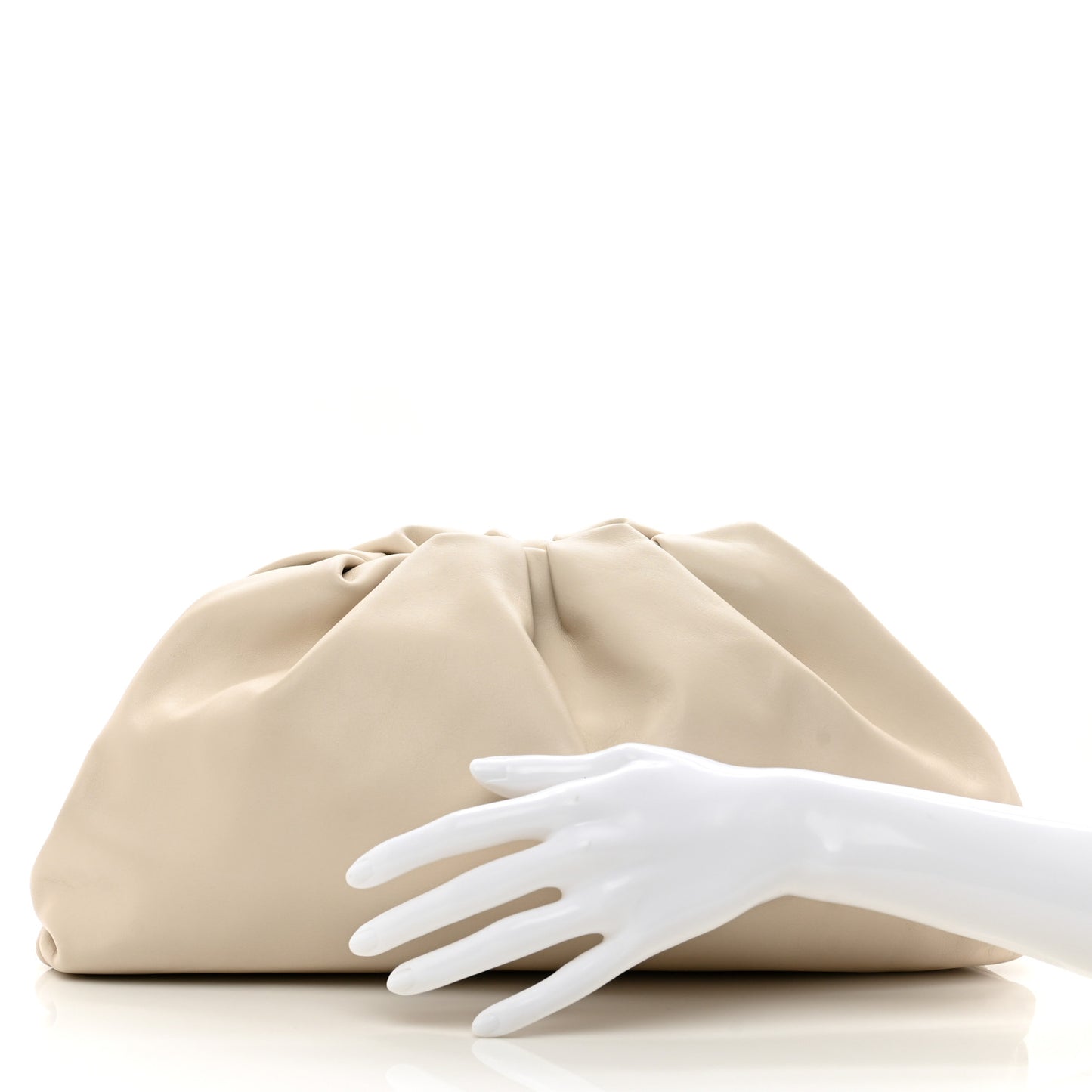 Smooth Butter Calf The Pouch Oversized Clutch Mist