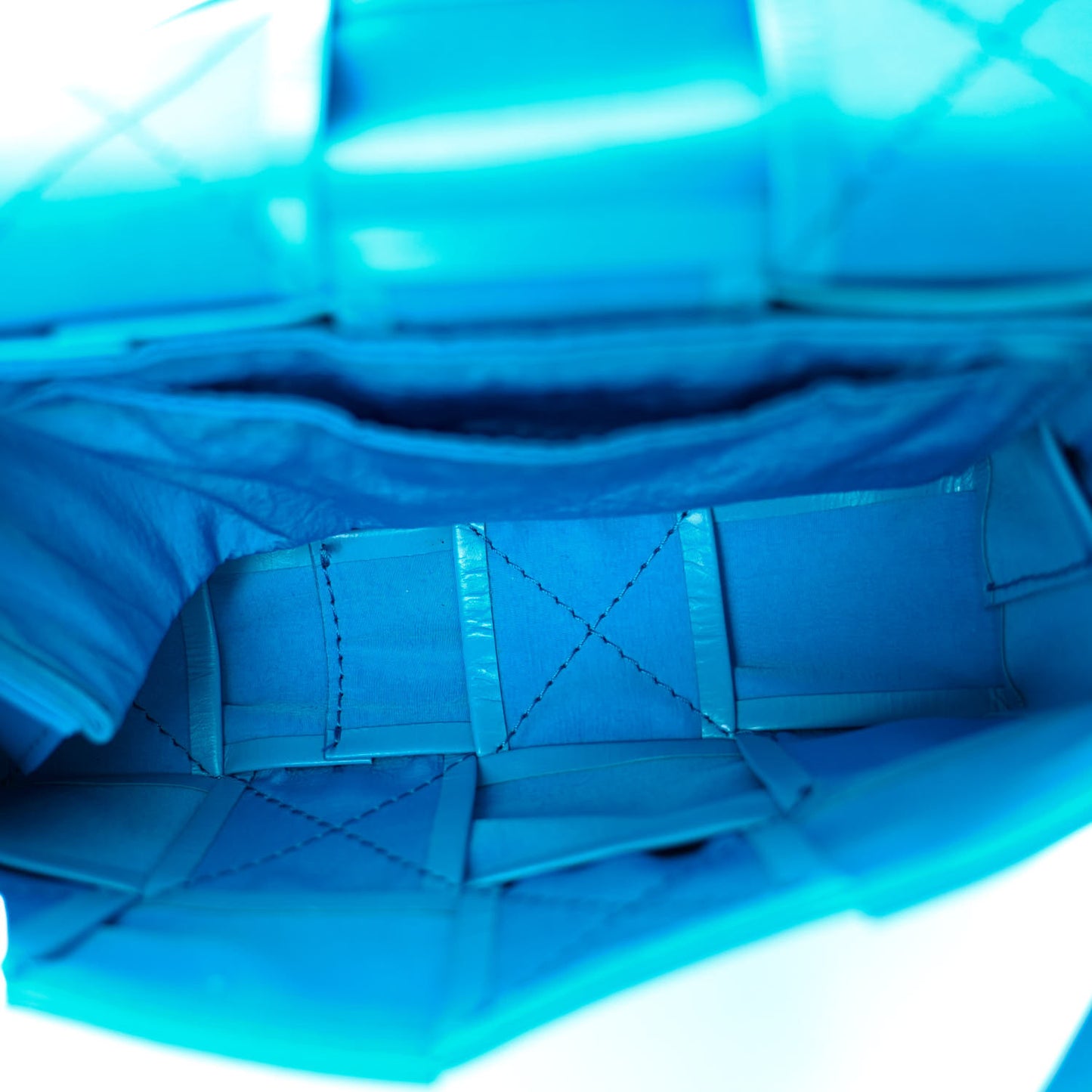 Paper Calfskin Intrecciato Cassette Belt Bag Pool