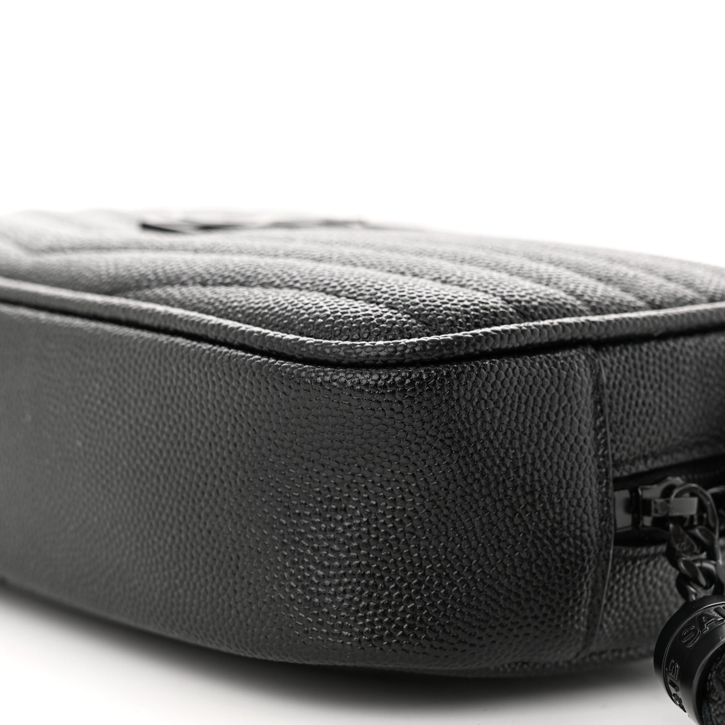 Grain De Poudre Matelasse Monochrome Monogram Mini Lou Camera Bag Black