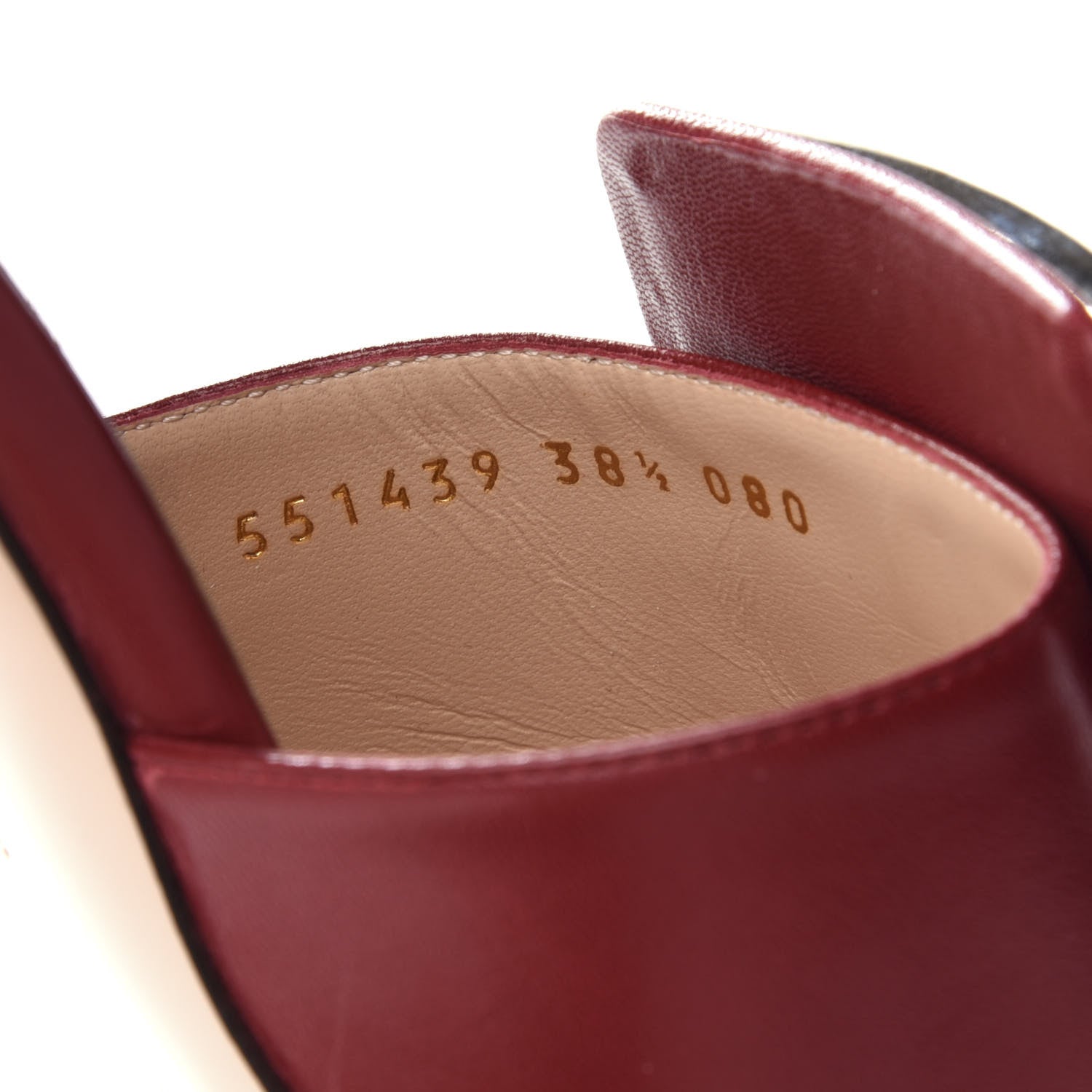 Gucci Malaga Kid Crystal Square G Madelyn Mules 38.5 Romantic Cerise 9 of 12