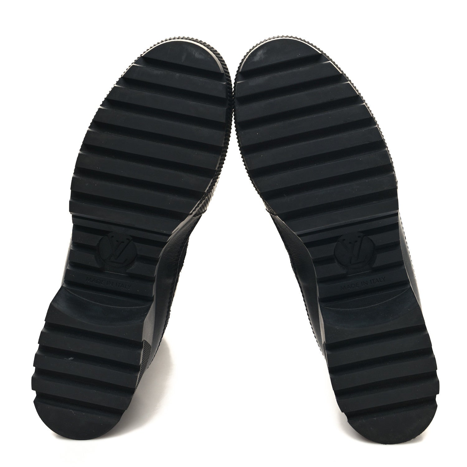 Louis Vuitton Velvet Calfskin Monogram Laureate Platform Desert Boots 37 Black Green 5 of 9
