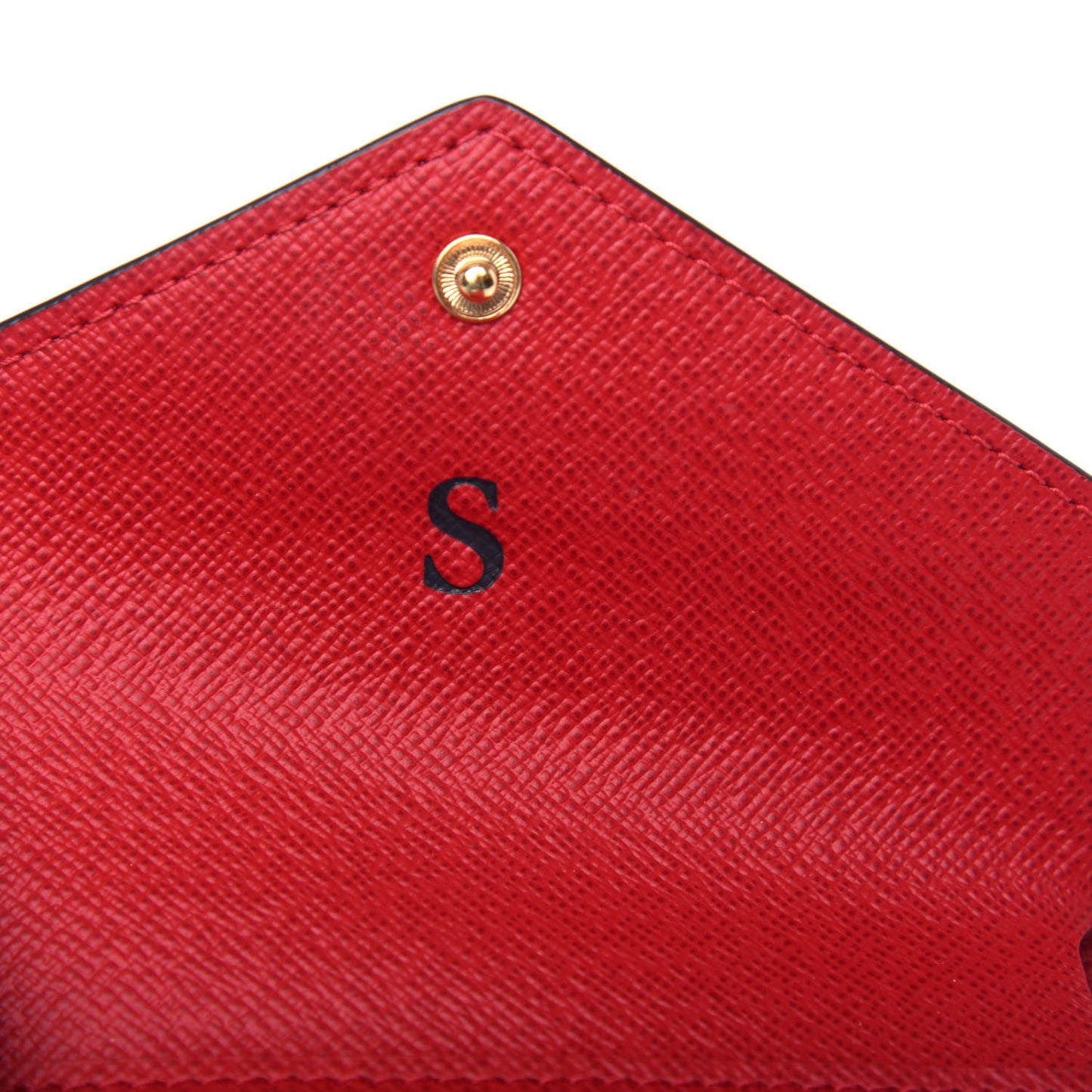 Damier Ebene Victorine Wallet Red