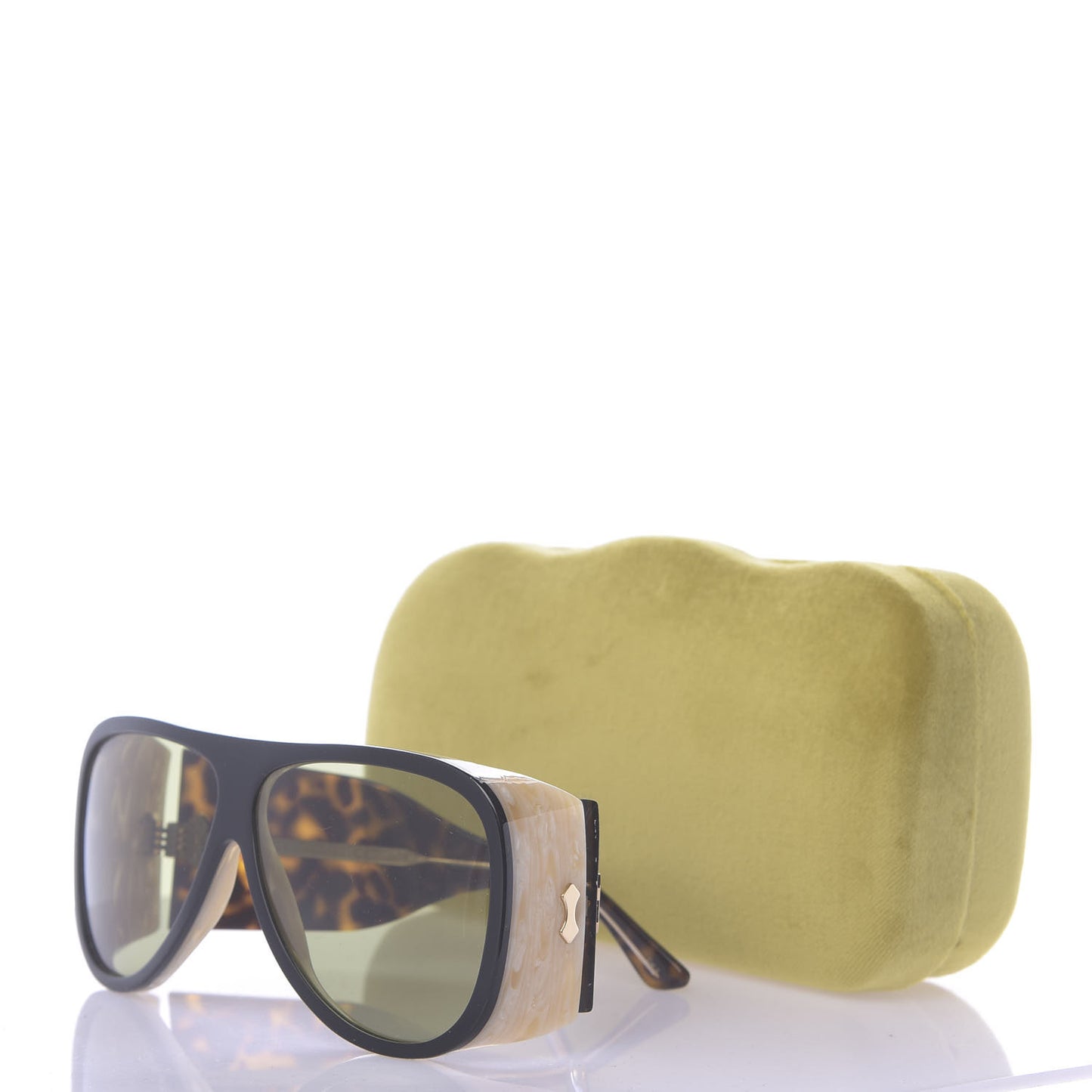 Acetate Sunglasses GG0149S Black Horn