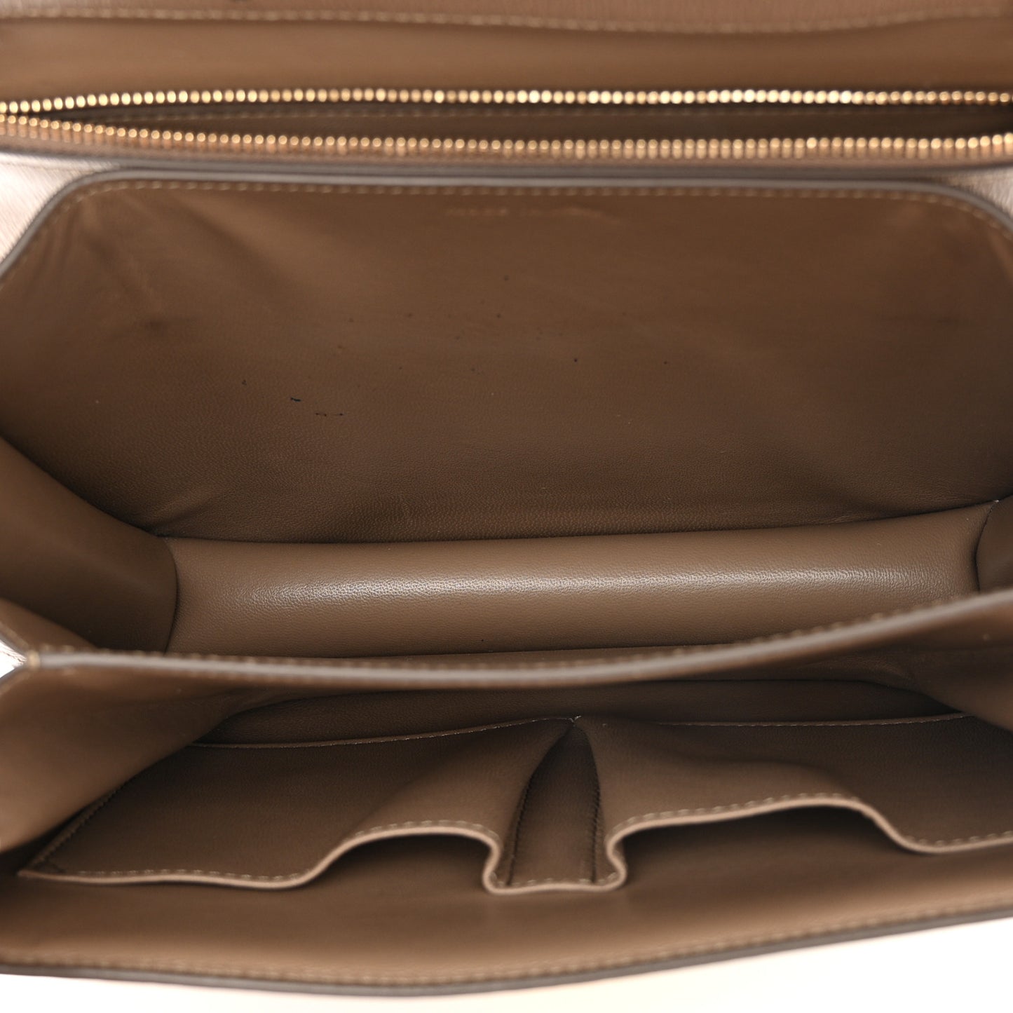 Liege Calfskin Medium Classic Box Flap Bag Taupe