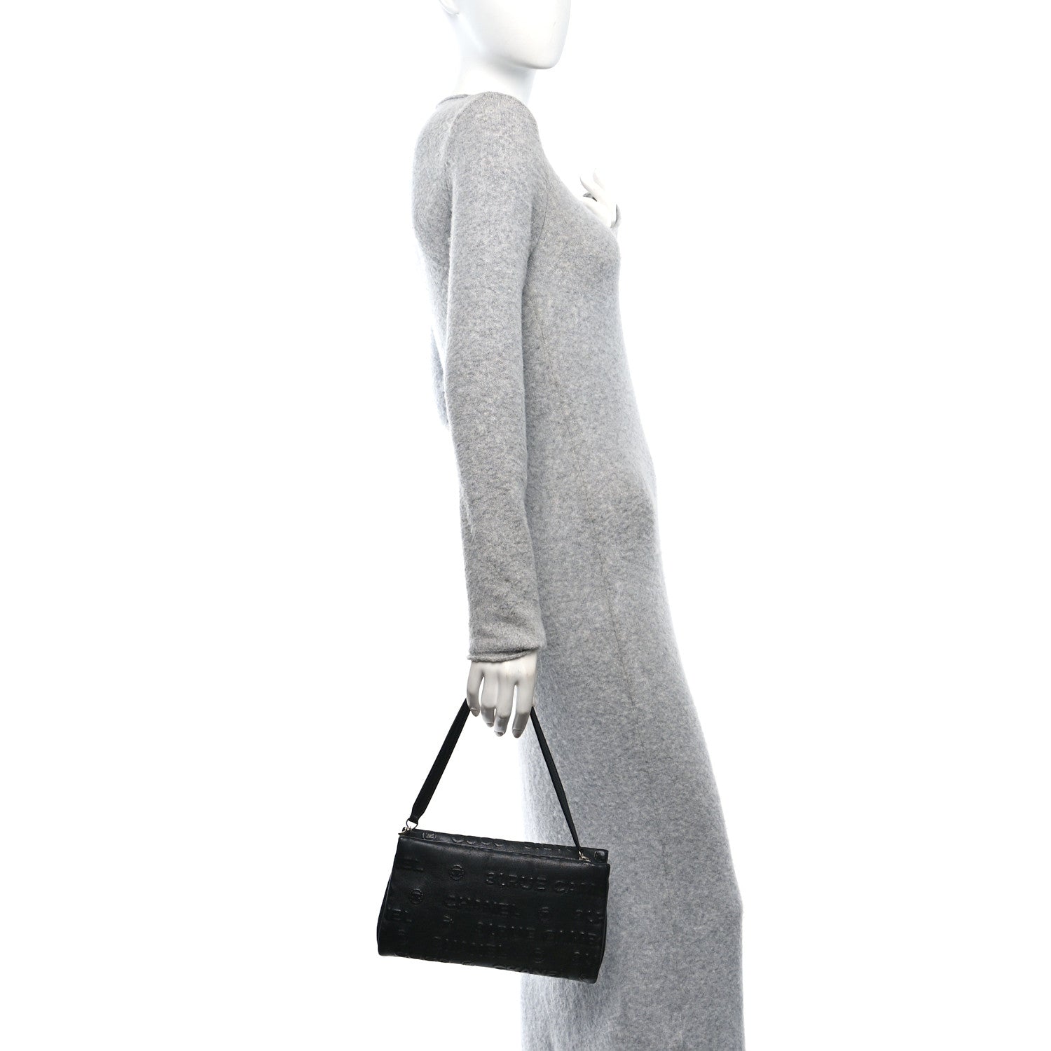 Chanel Lambskin Rue Cambon Wristlet Black 2 of 11