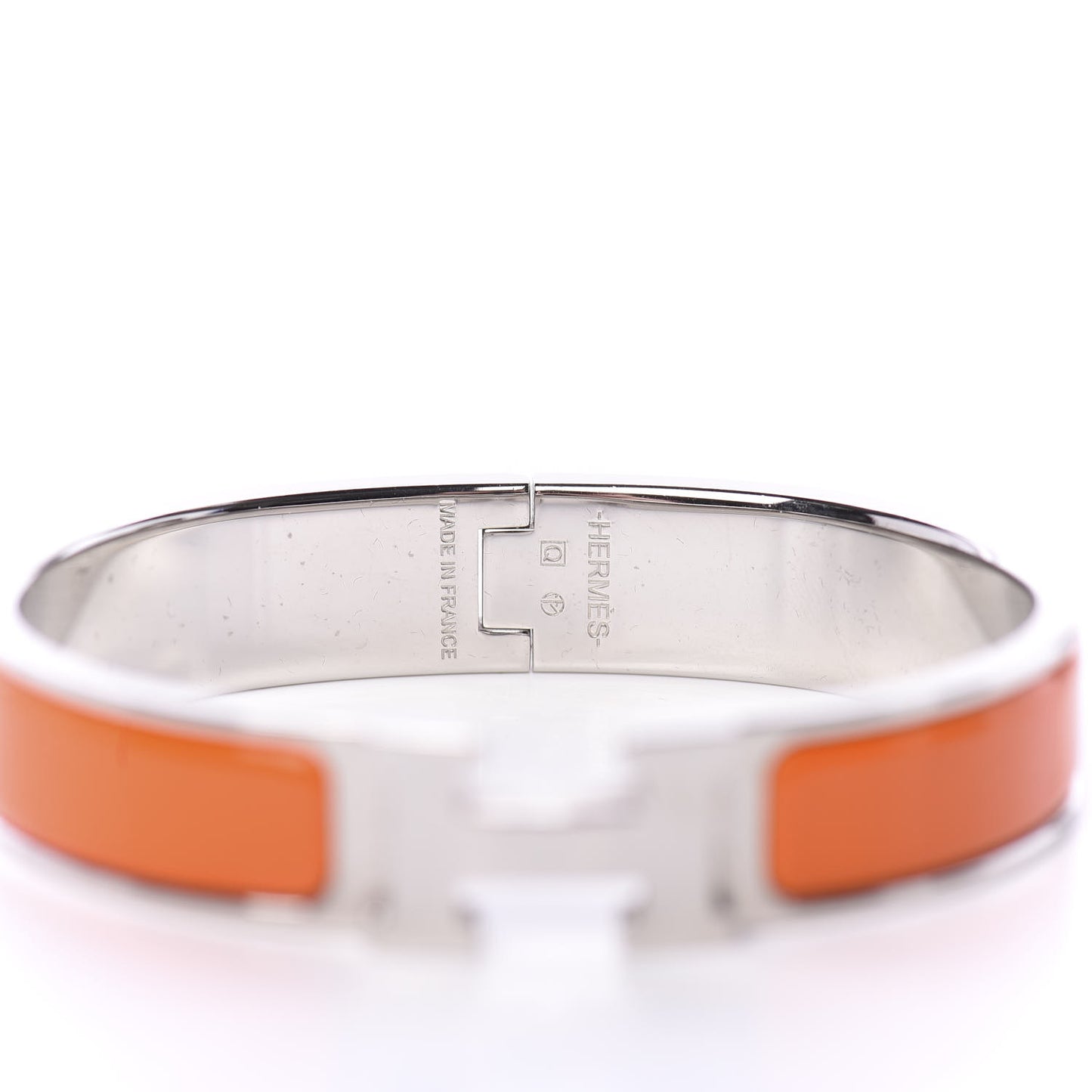 Enamel Narrow Clic Clac H Bracelet PM Orange