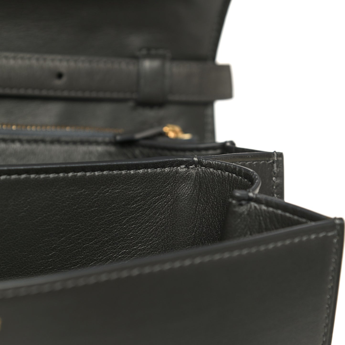 Box Calfskin Medium Classic Box Flap Bag Grey