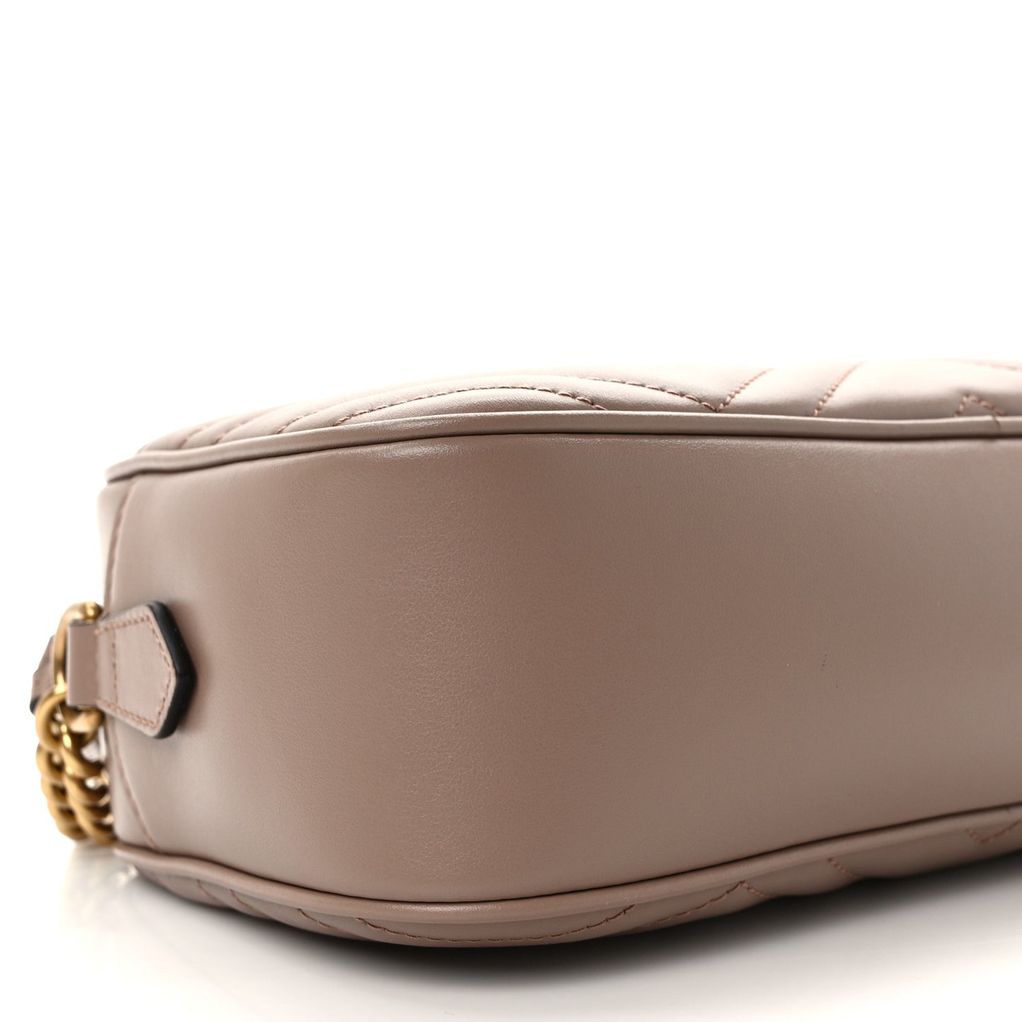 Calfskin Matelasse Small GG Marmont Chain Shoulder Bag Porcelain Rose