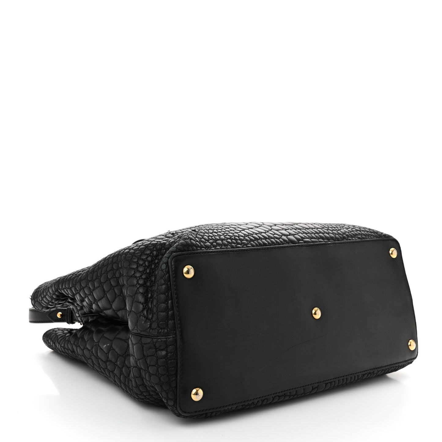 Nappa Crocodile Trapuntata Large 3Jours Tote Black