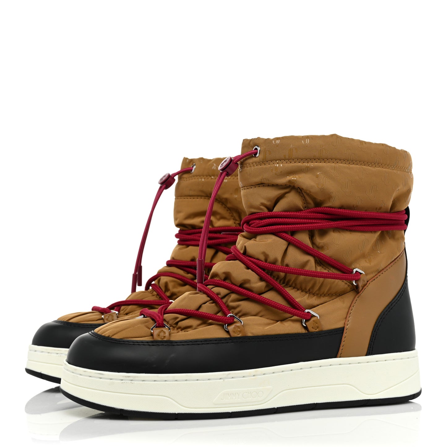 Nylon Quilted Wanaka Ankle Boots 40 Camel Black