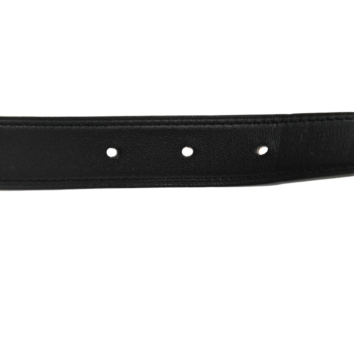 Swift Epsom 24mm Mini Constance H Belt 75 Black Gold