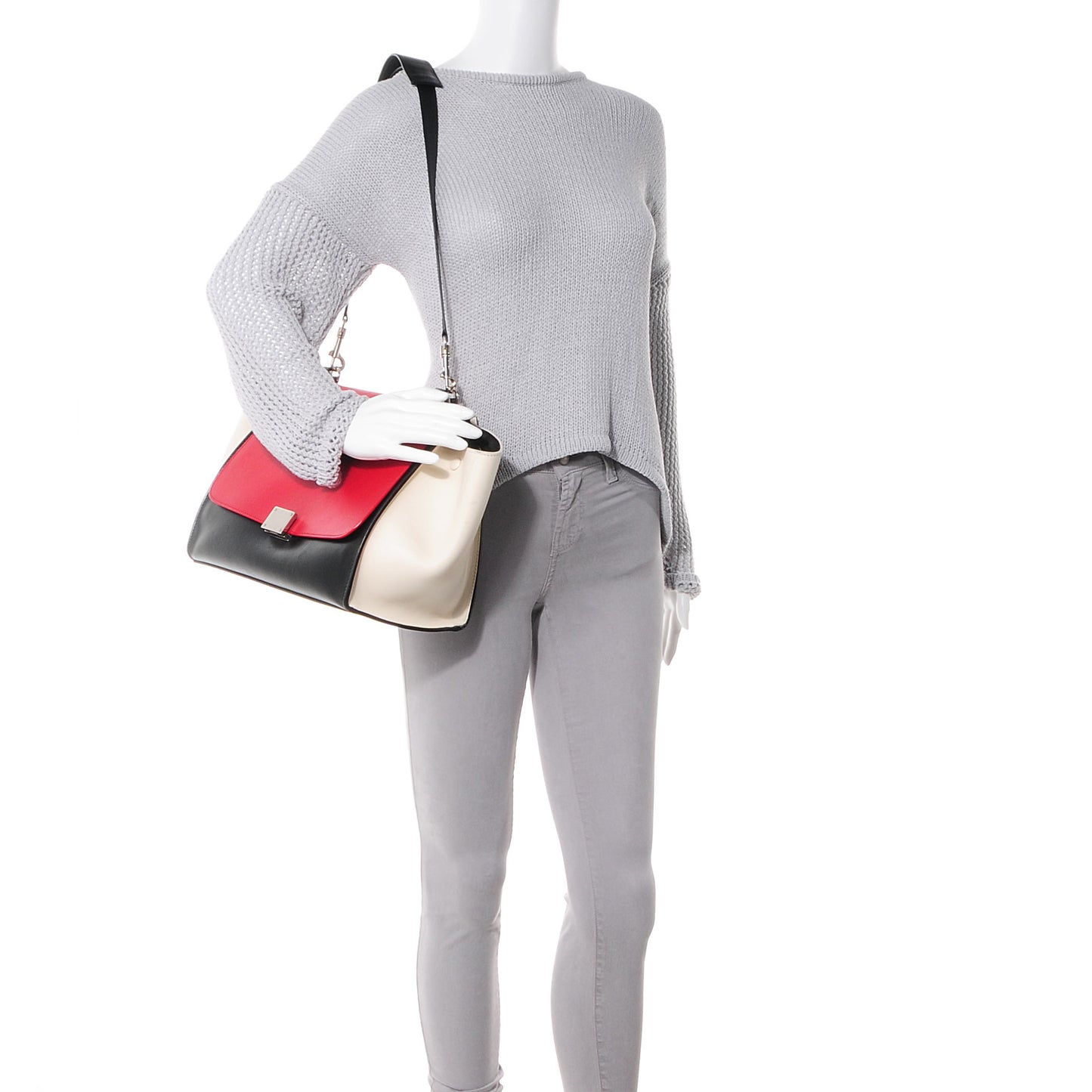 Smooth Calfskin Medium Tri-Color Trapeze