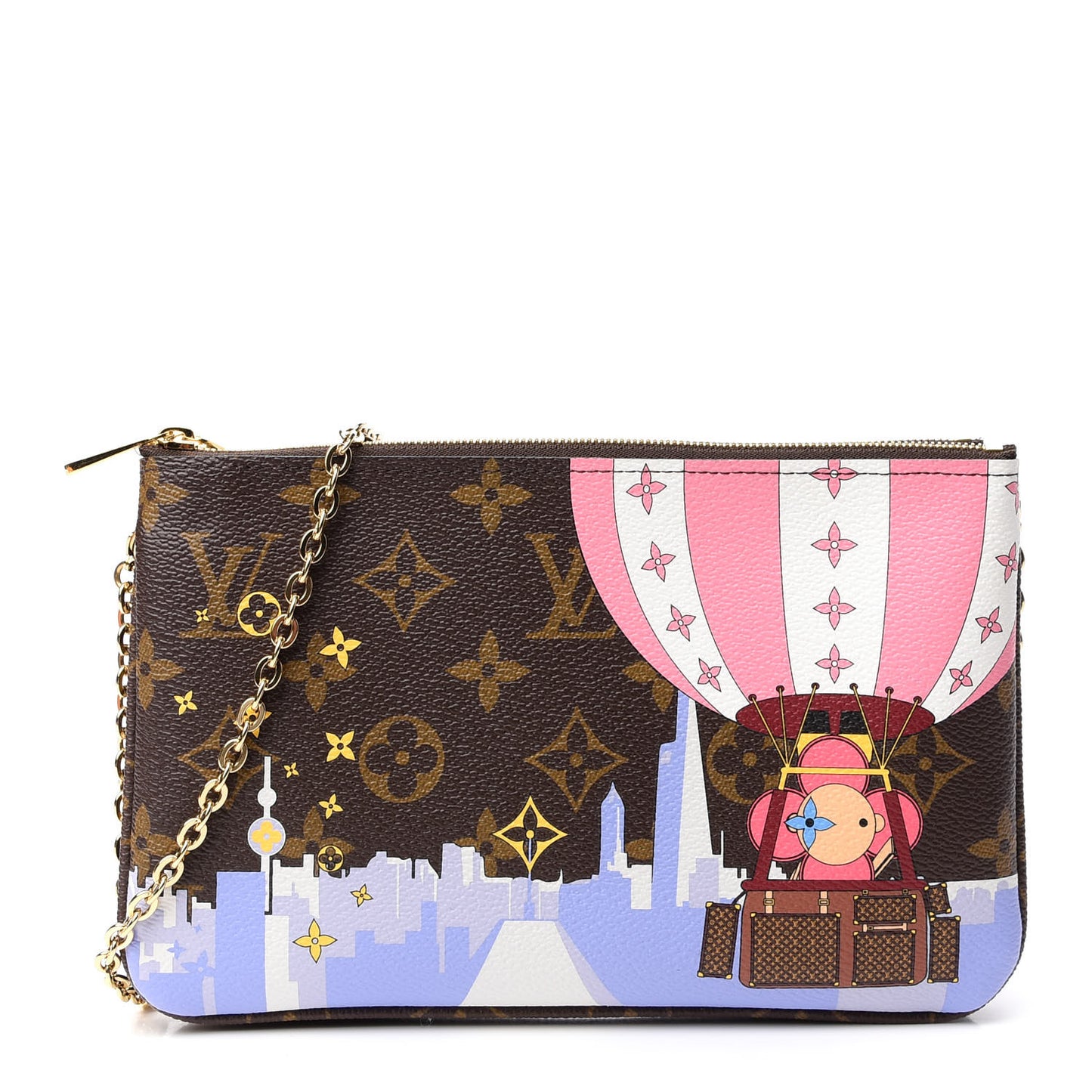 Monogram 2019 Christmas Animation Double Zip Pochette