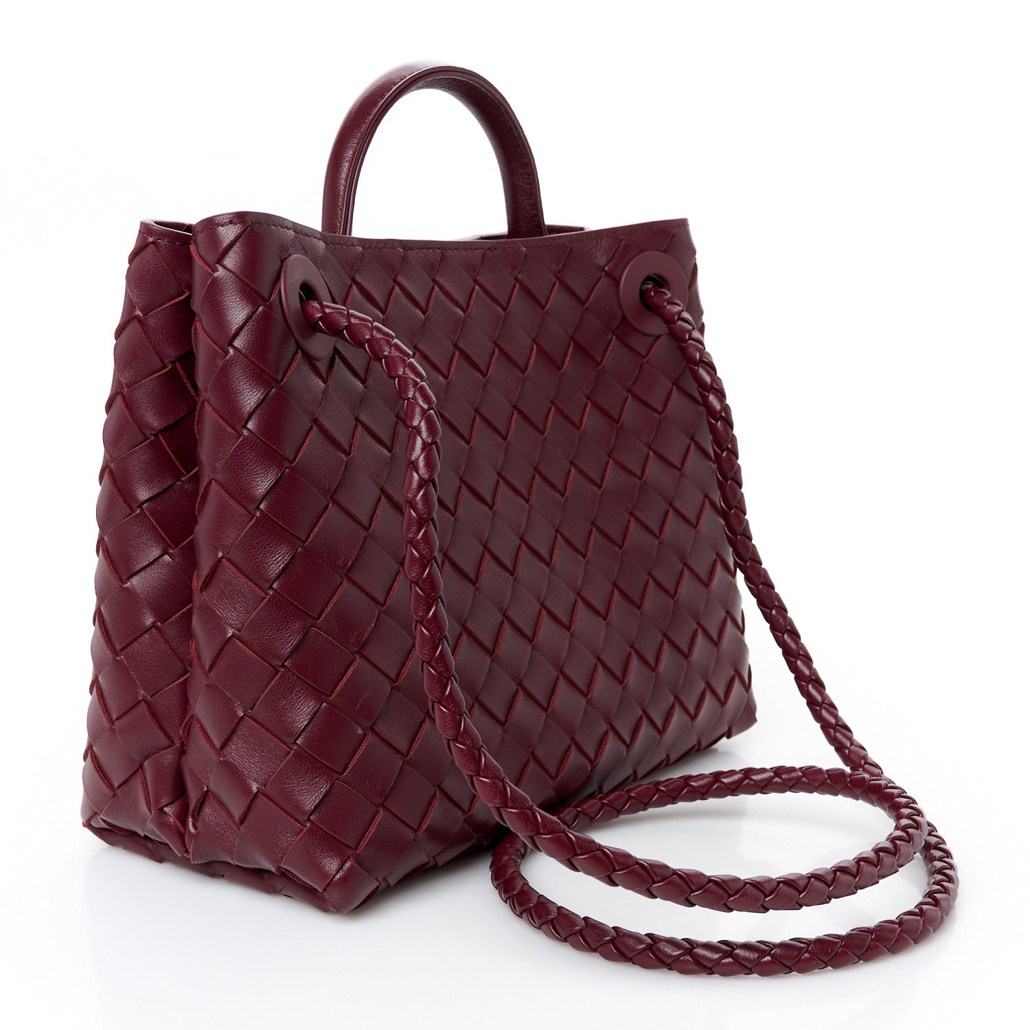 Bottega Veneta Nappa Intrecciato Small Andiamo Shoulder Bag Barolo 3 of 10