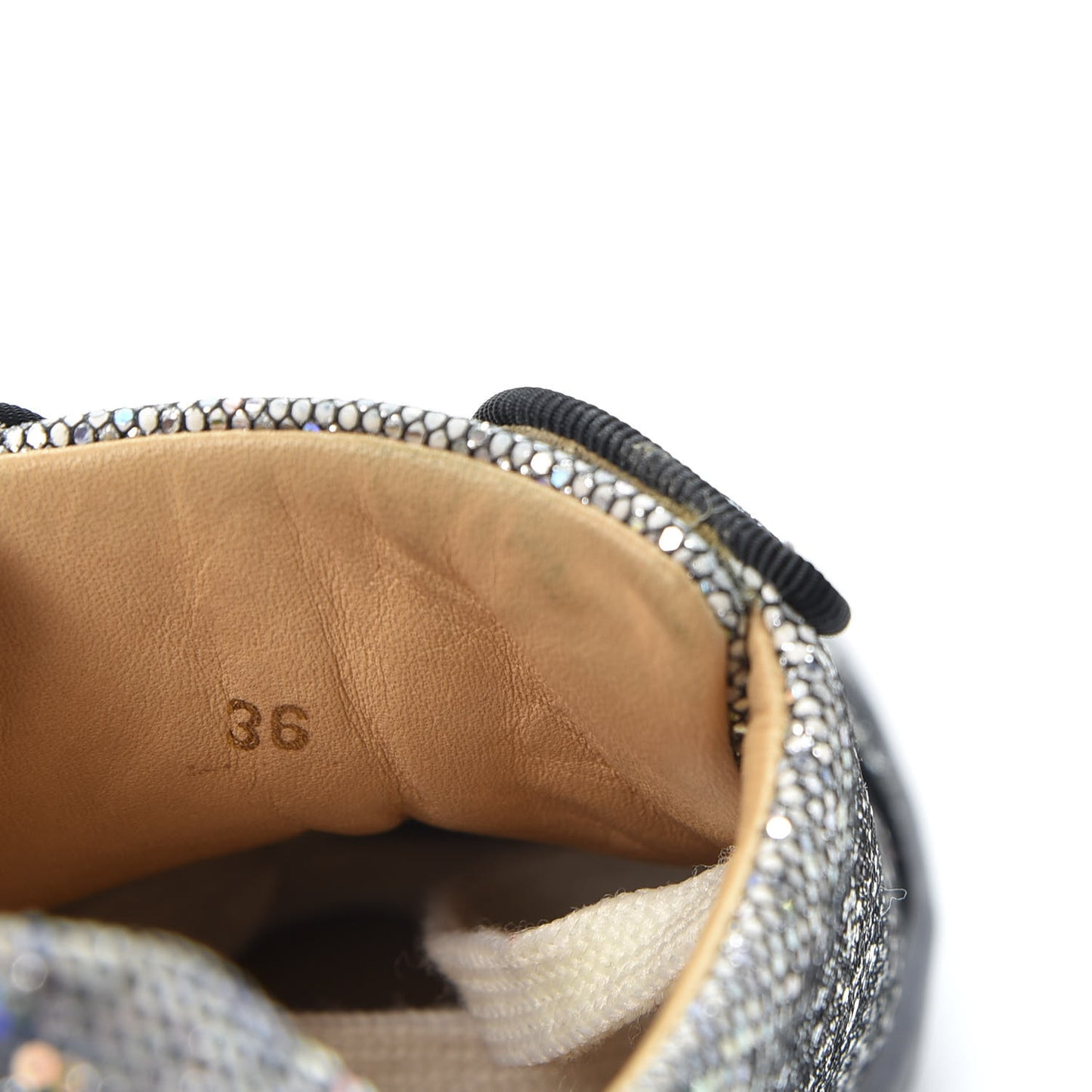 Seava Glitter Disco Ball Flat Sneakers 36 Multicolor
