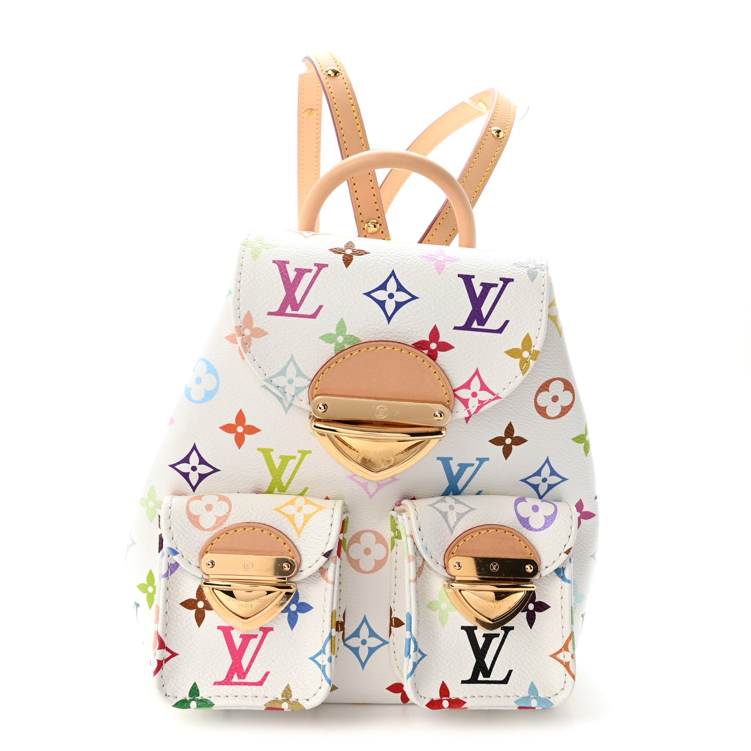 louis vuitton backpack multicolor Louis Vuitton LV X TM Monogram Multicolor Venice Backpack White